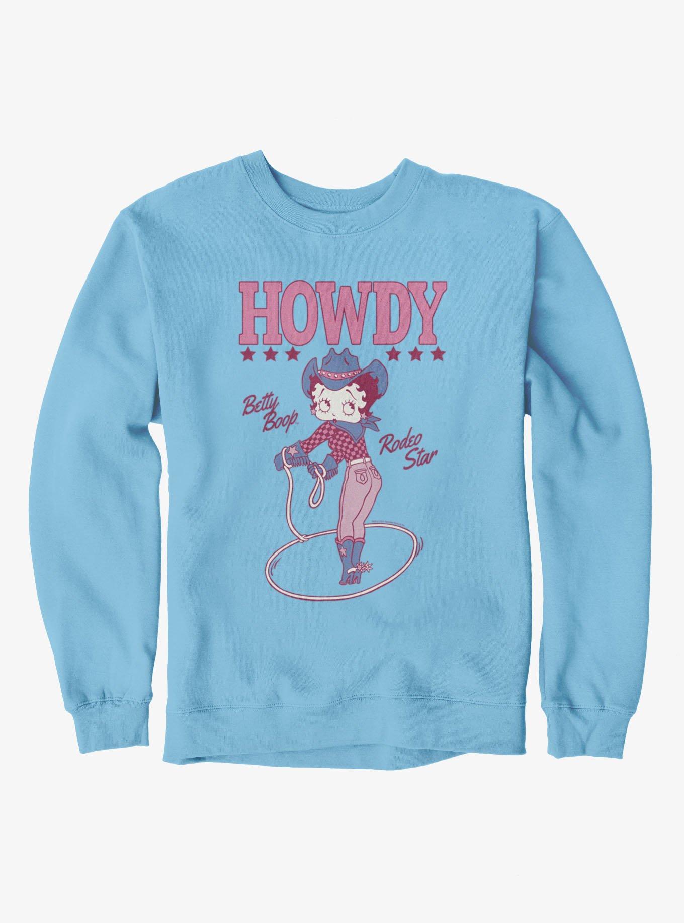 Betty Boop Howdy Rodeo Star Hooping Sweatshirt