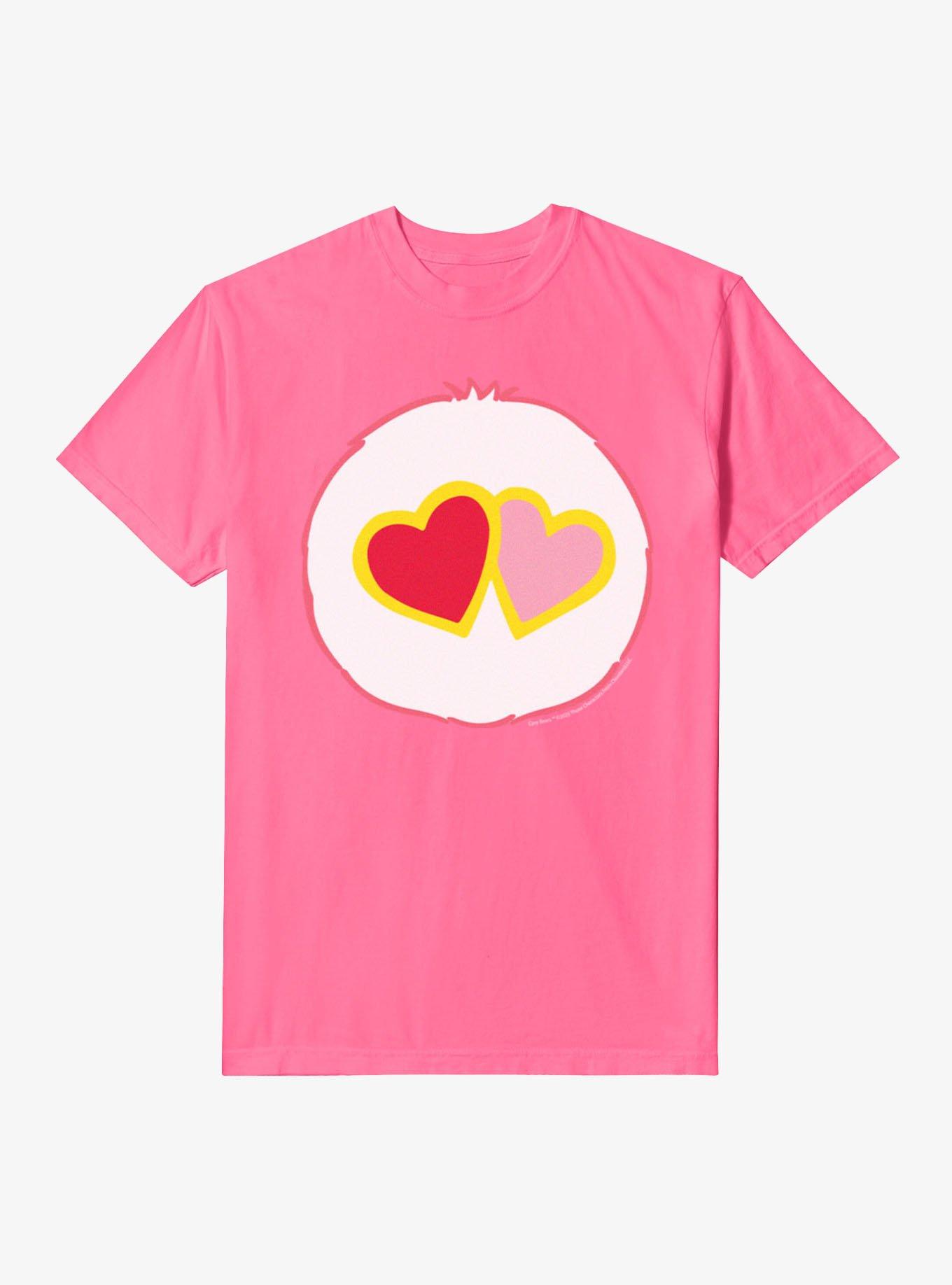 Care Bears Loves-A-Lot Heart Belly Badge Garment-Dyed T-Shirt, , hi-res