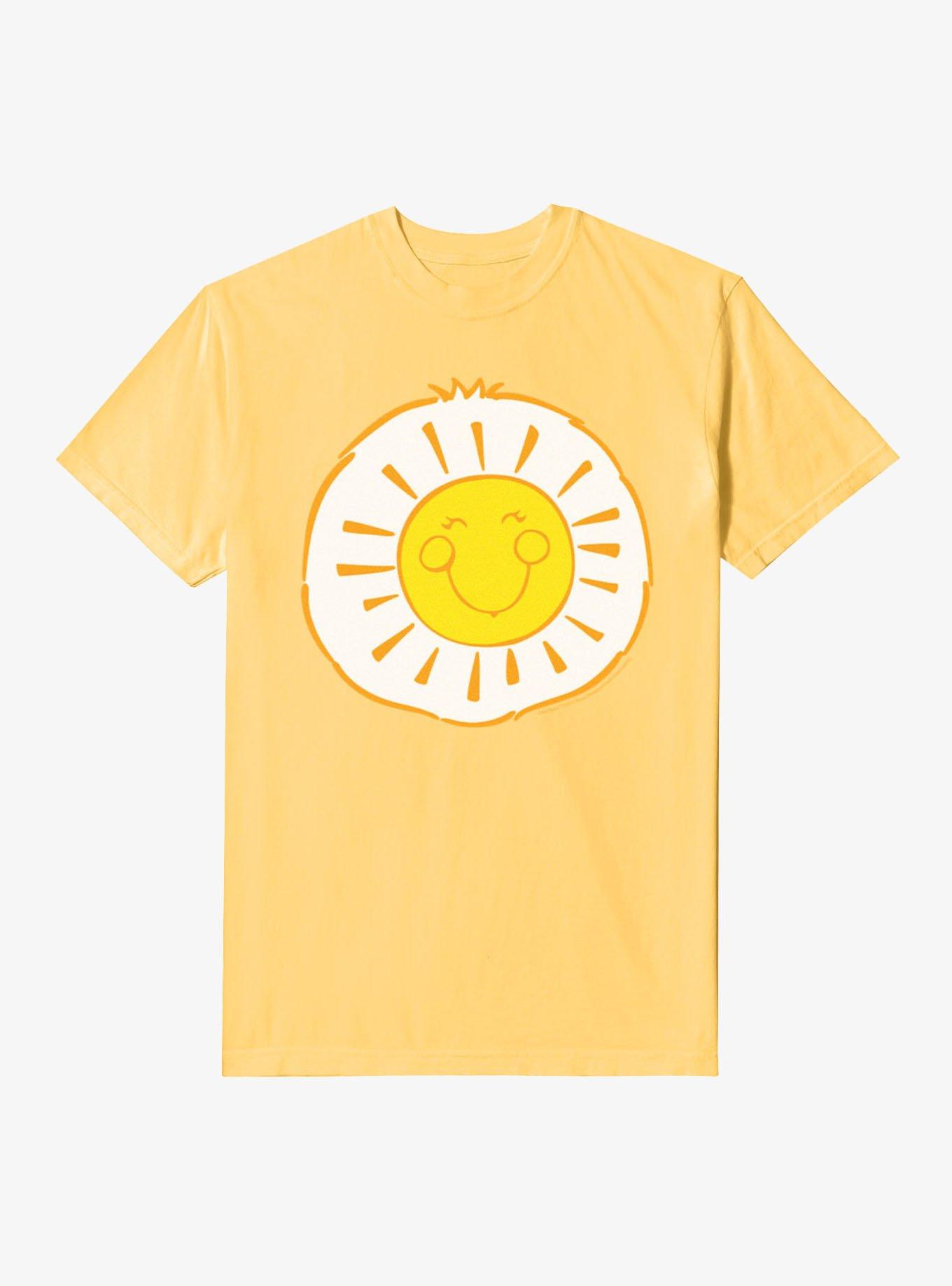 Care Bears Funshine Bear Smiling Sun Belly Badge Garment-Dyed T-Shirt, , hi-res