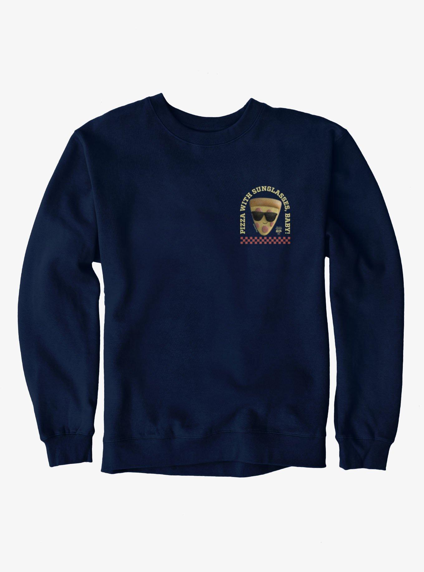 Disney Pixar Toy Story 5 Pizza With Sunglasses Sweatshirt