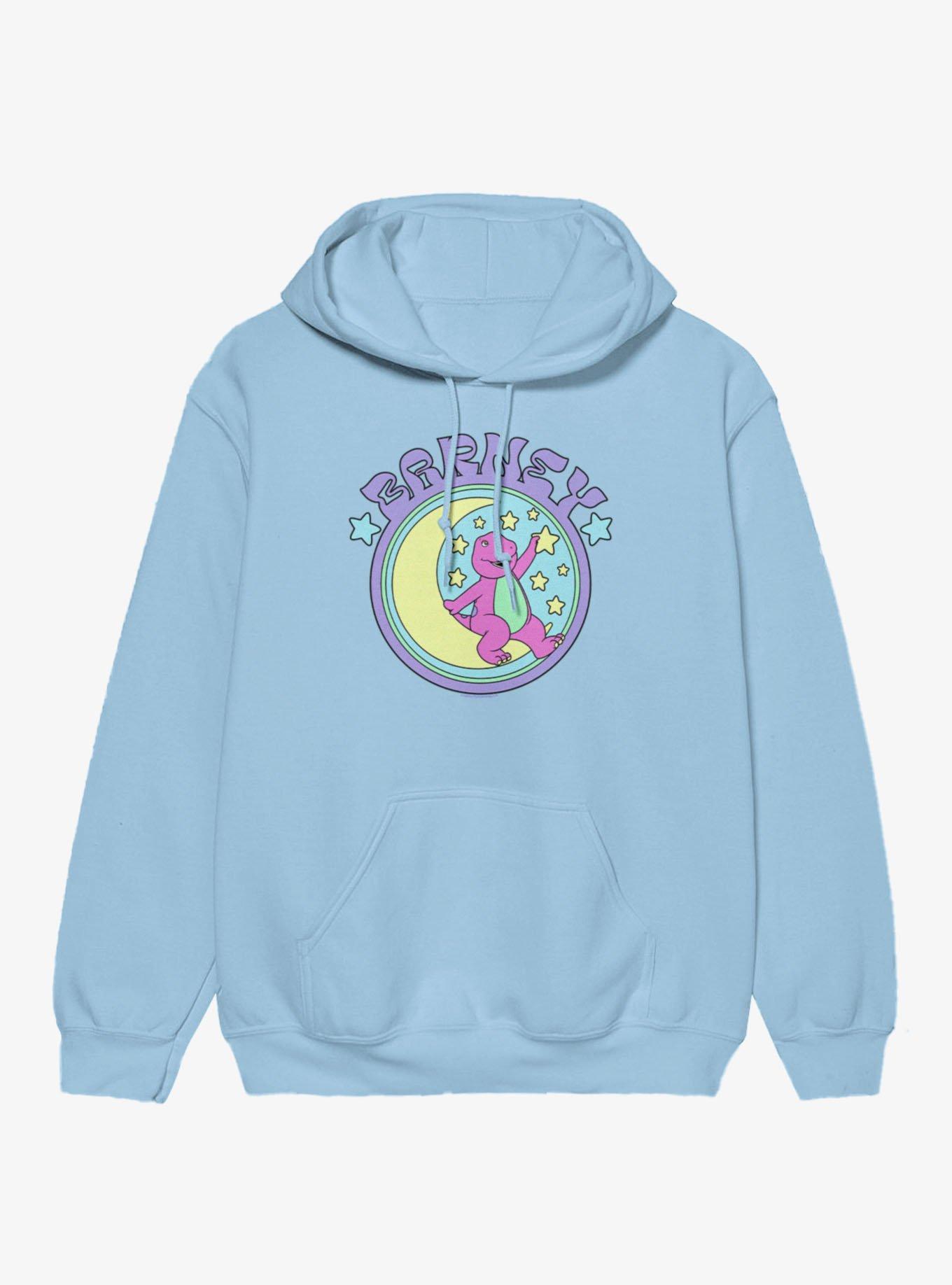 Barney Stars And Moon Circle Hoodie, , hi-res