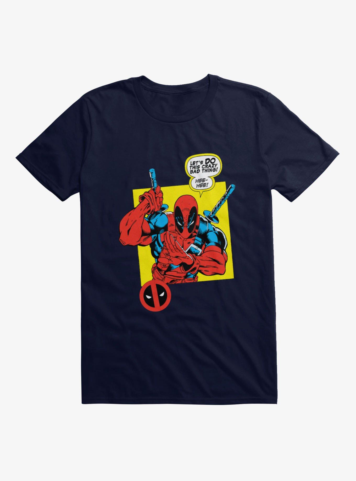 Marvel Deadpool Minimal Face Graphic T-Shirt
