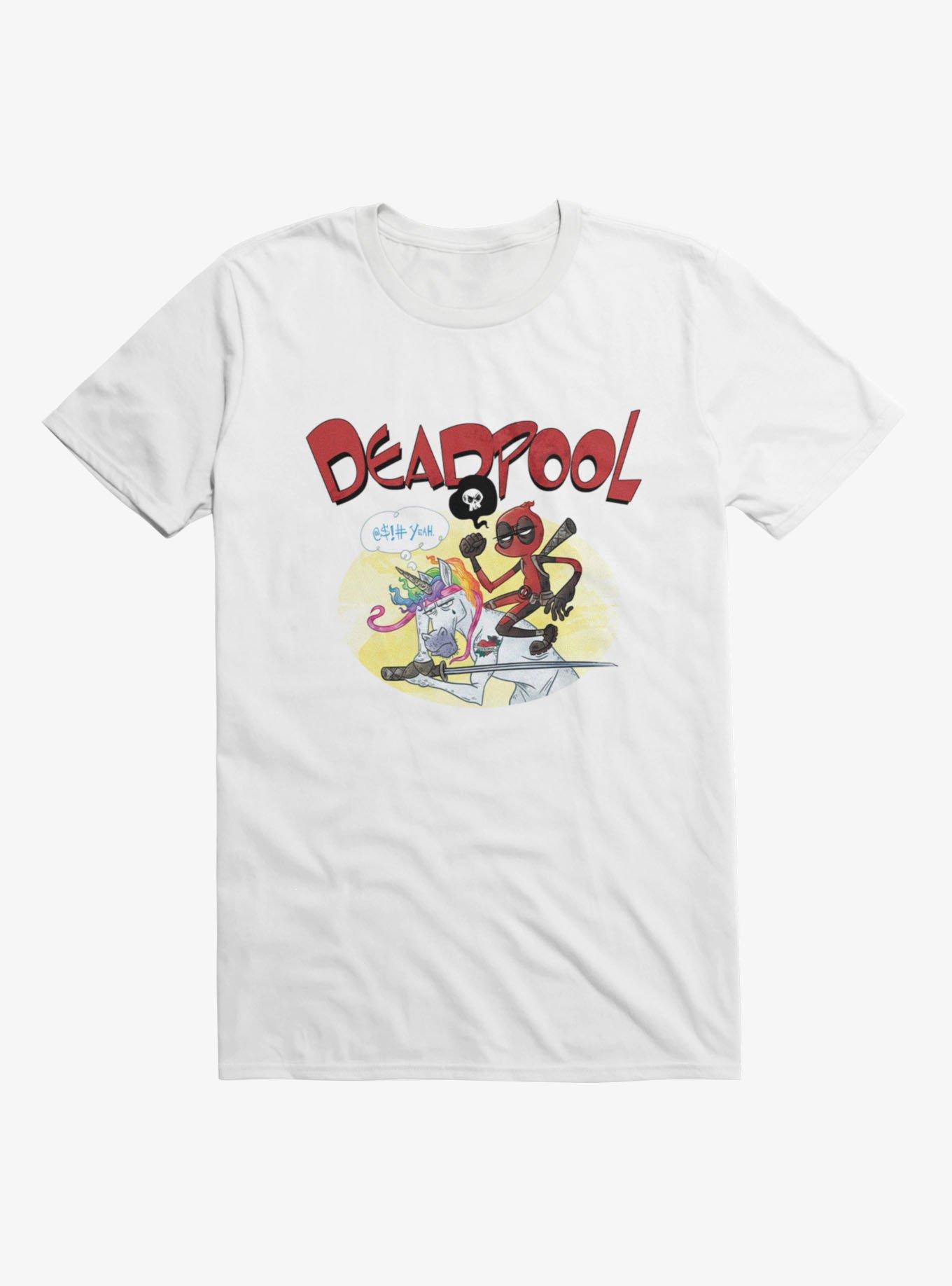 Marvel Deadpool Unicorn Funny T-Shirt, , hi-res