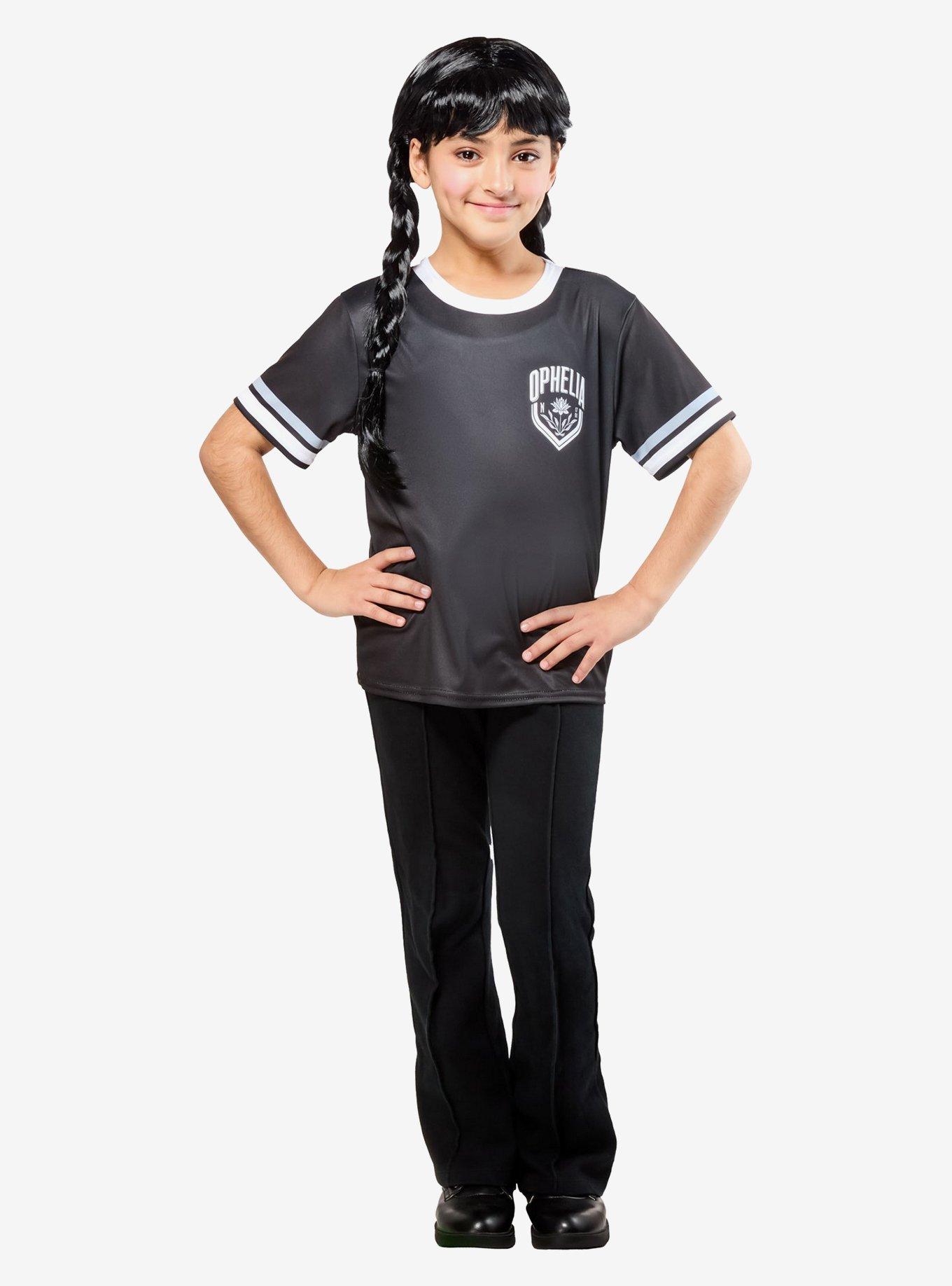 Wednesday Ophelia Black Kids Costume Top by Rubies, , hi-res