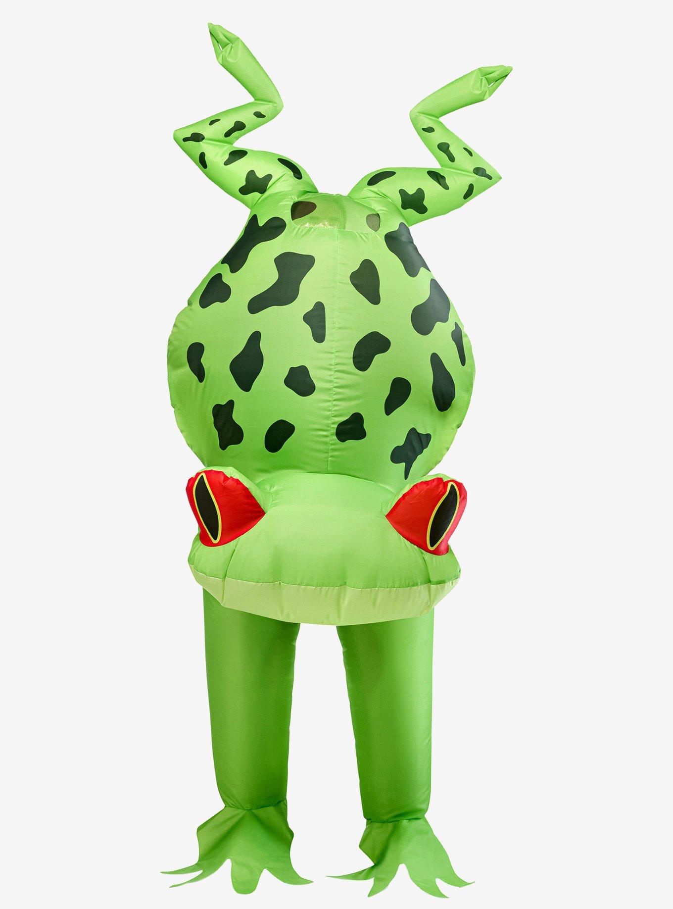 Upside Down Frog Adult Inflatable Costume, , hi-res