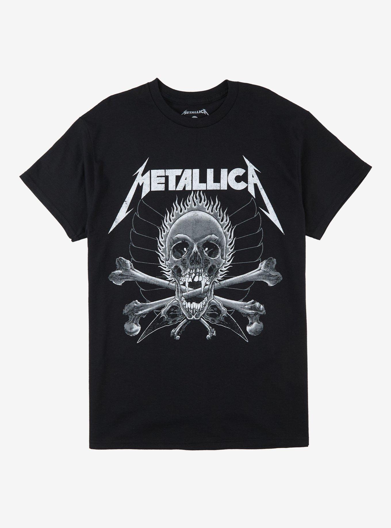 Metallica 1988 Tour Skull Flames T-Shirt