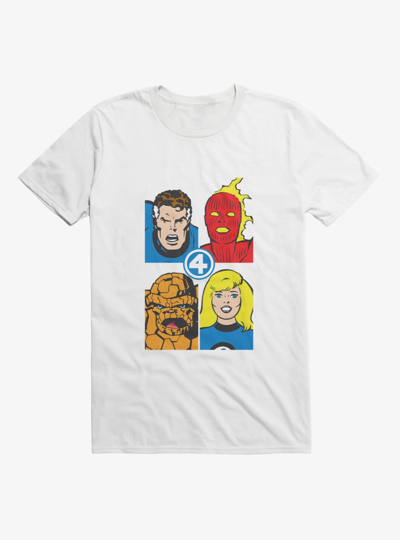Marvel Fantastic 4 Classics Vintage Box Up Mens T-Shirt