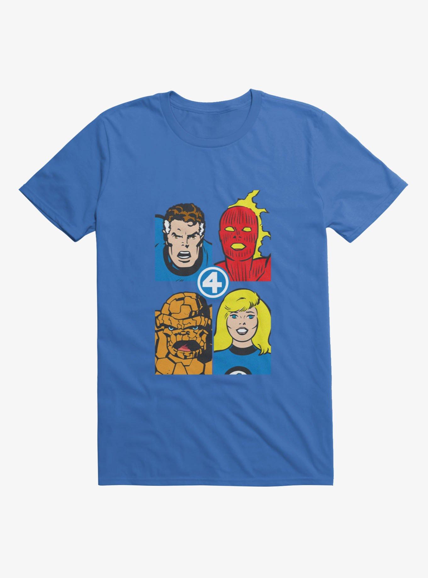 Marvel Fantastic 4 Classics Vintage Box Up Mens T-Shirt