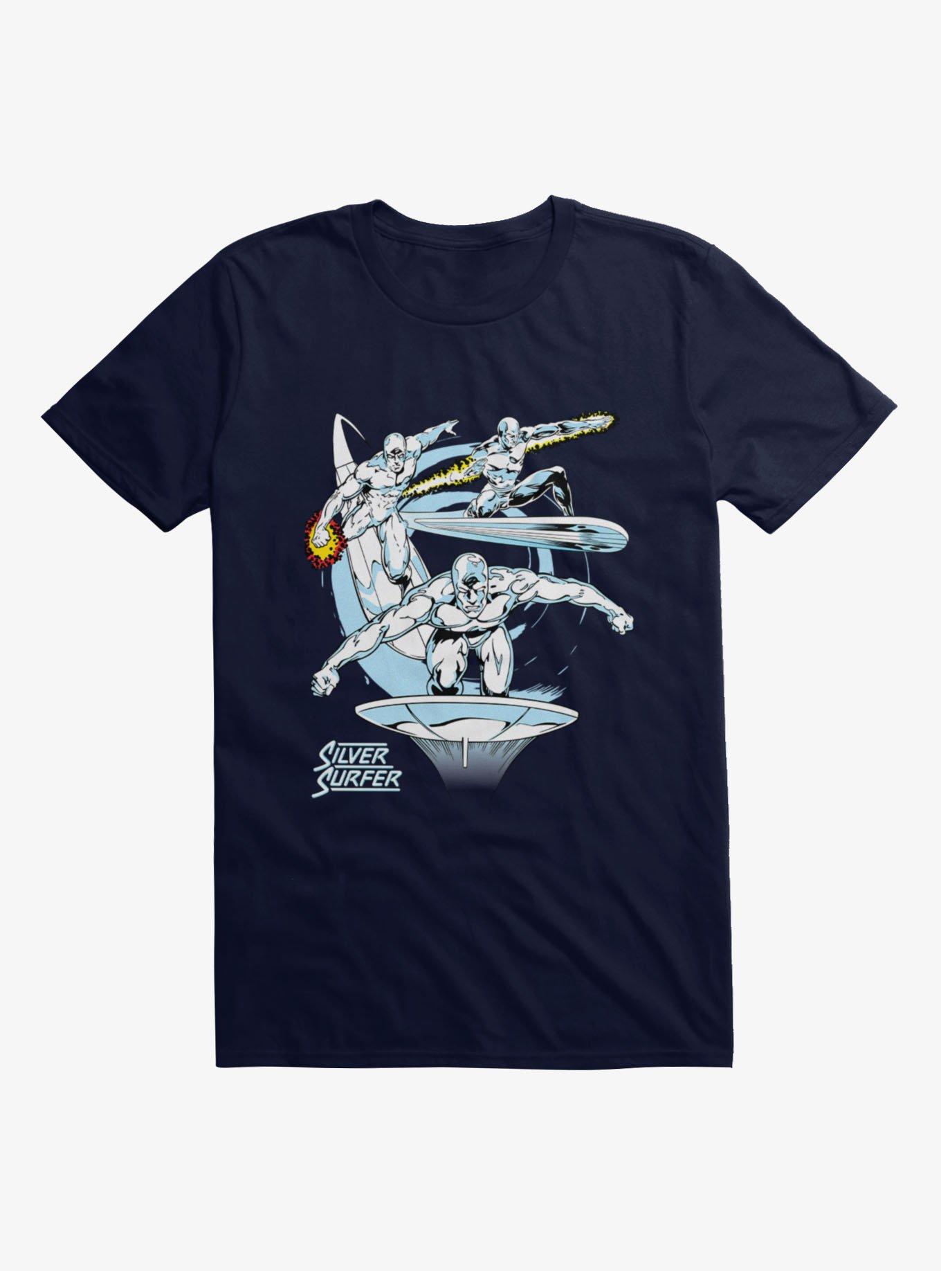 Marvel Fantastic 4 Classics Vintage Silver Surfer Mens T-Shirt