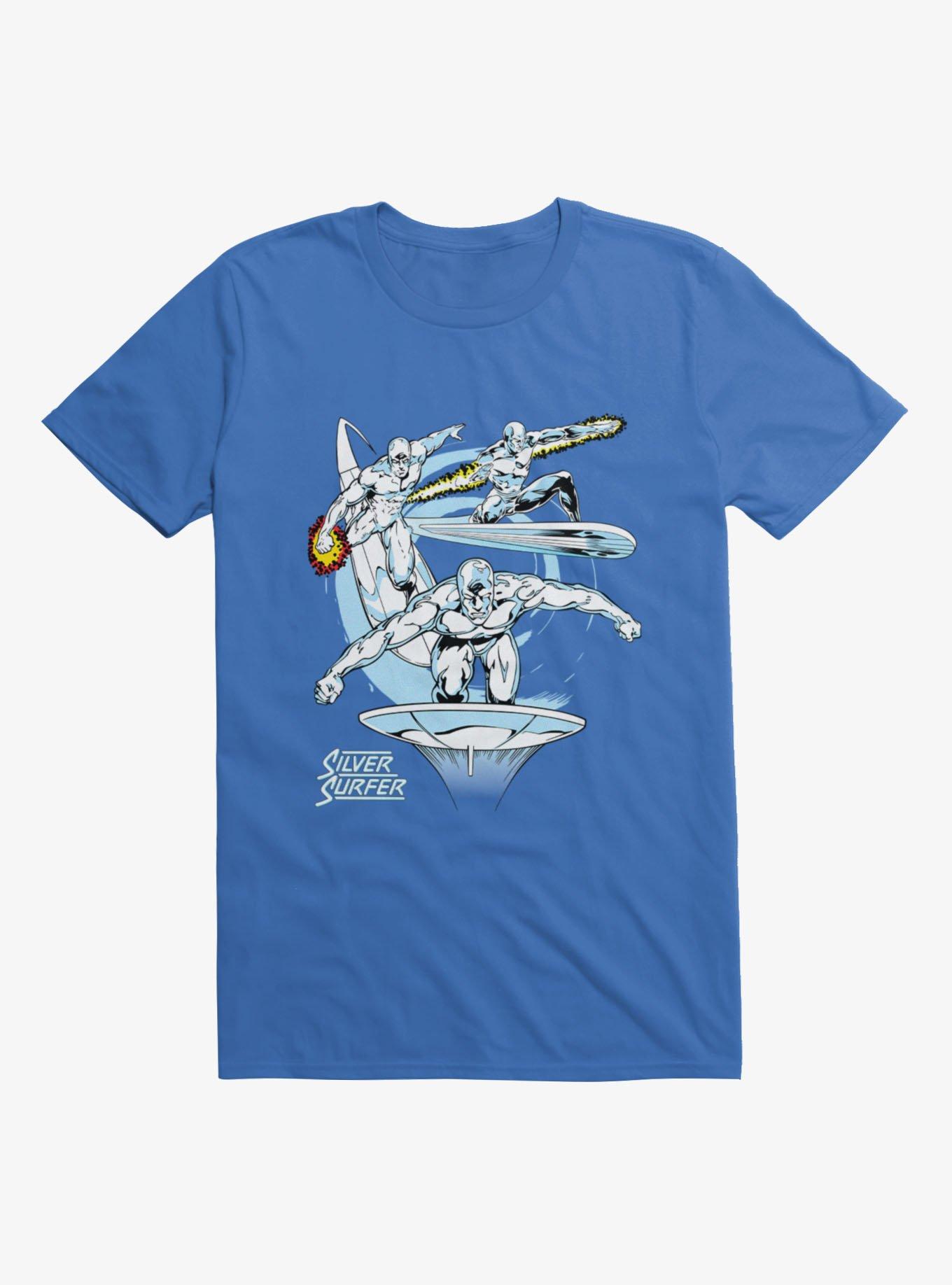 Marvel Fantastic 4 Classics Vintage Silver Surfer Mens T-Shirt