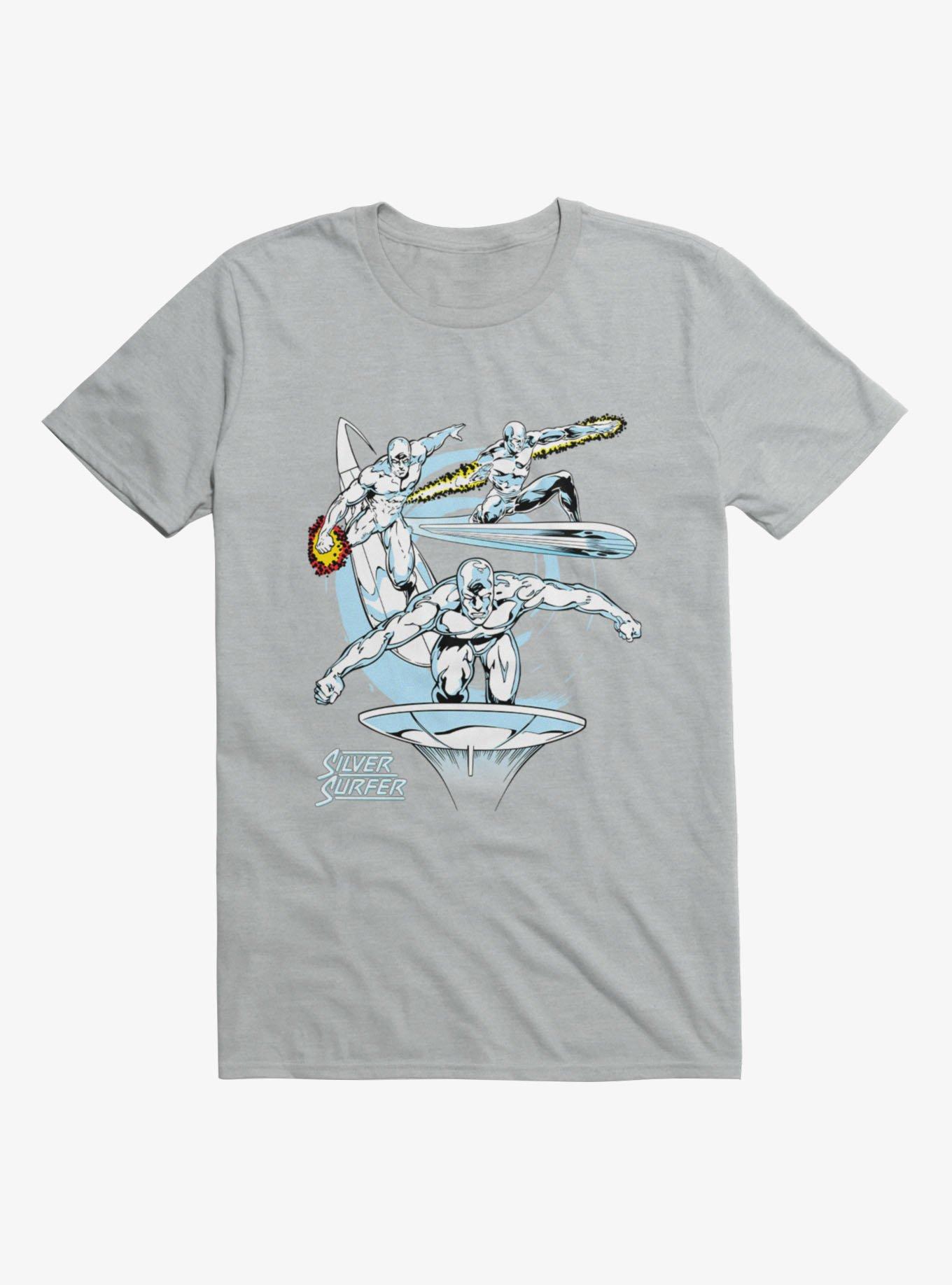 Marvel Fantastic 4 Classics Vintage Silver Surfer Mens T-Shirt
