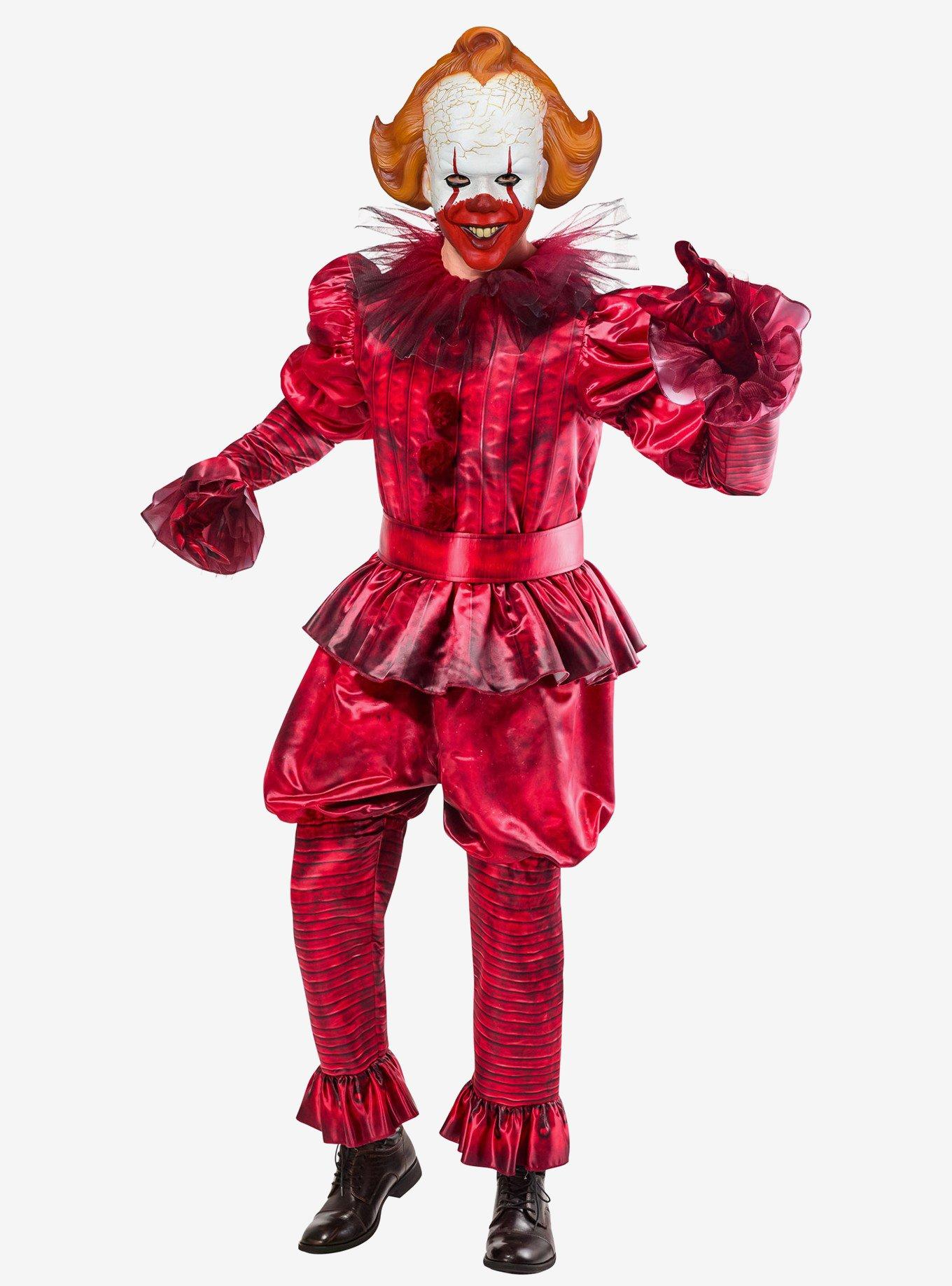 IT Welcome to Derry Bloody Pennywise Deluxe Adult Costume, , hi-res