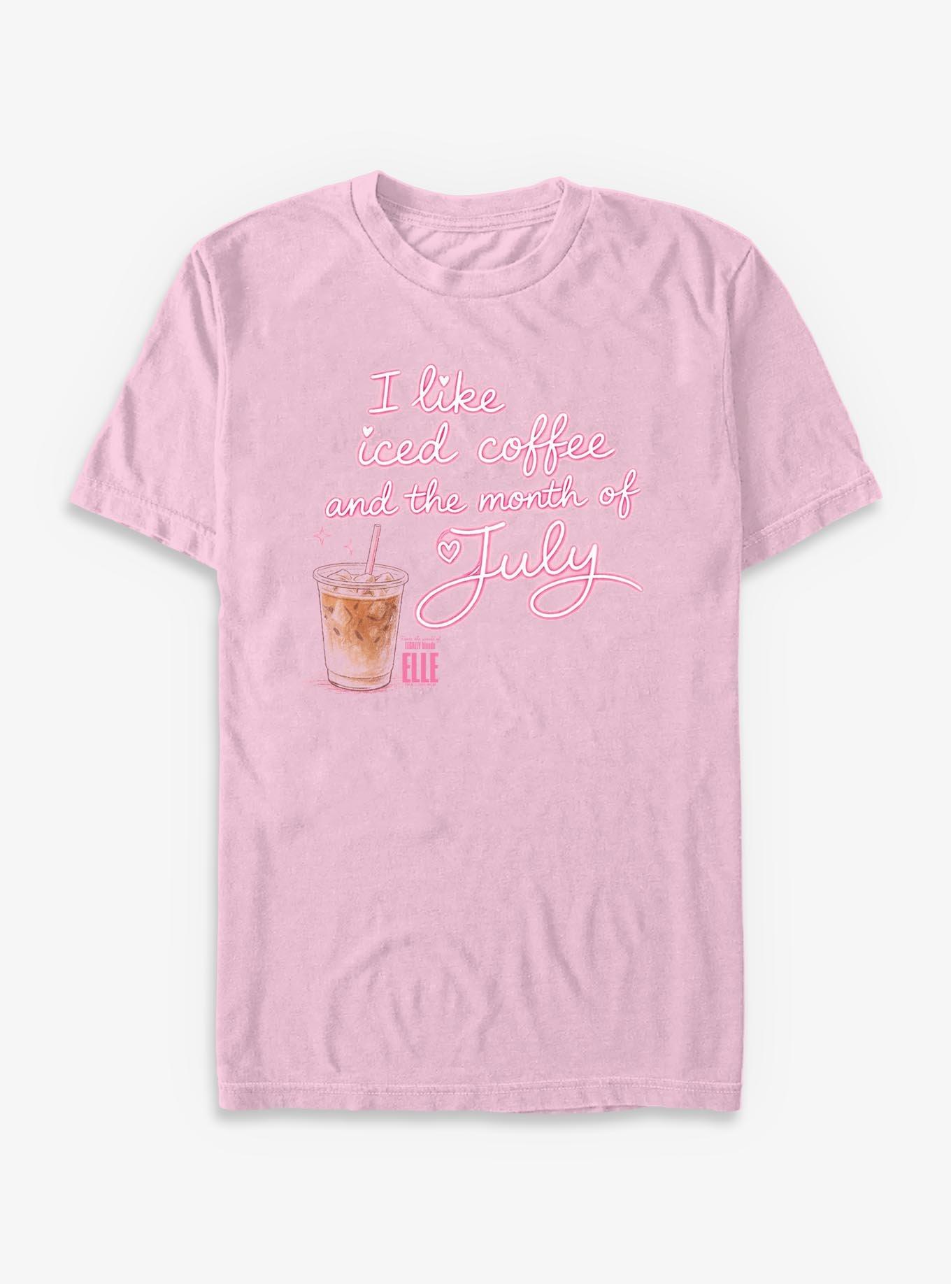 Legally Blonde Elle Iced Coffee & The Month Of July Garment Dye T-Shirt