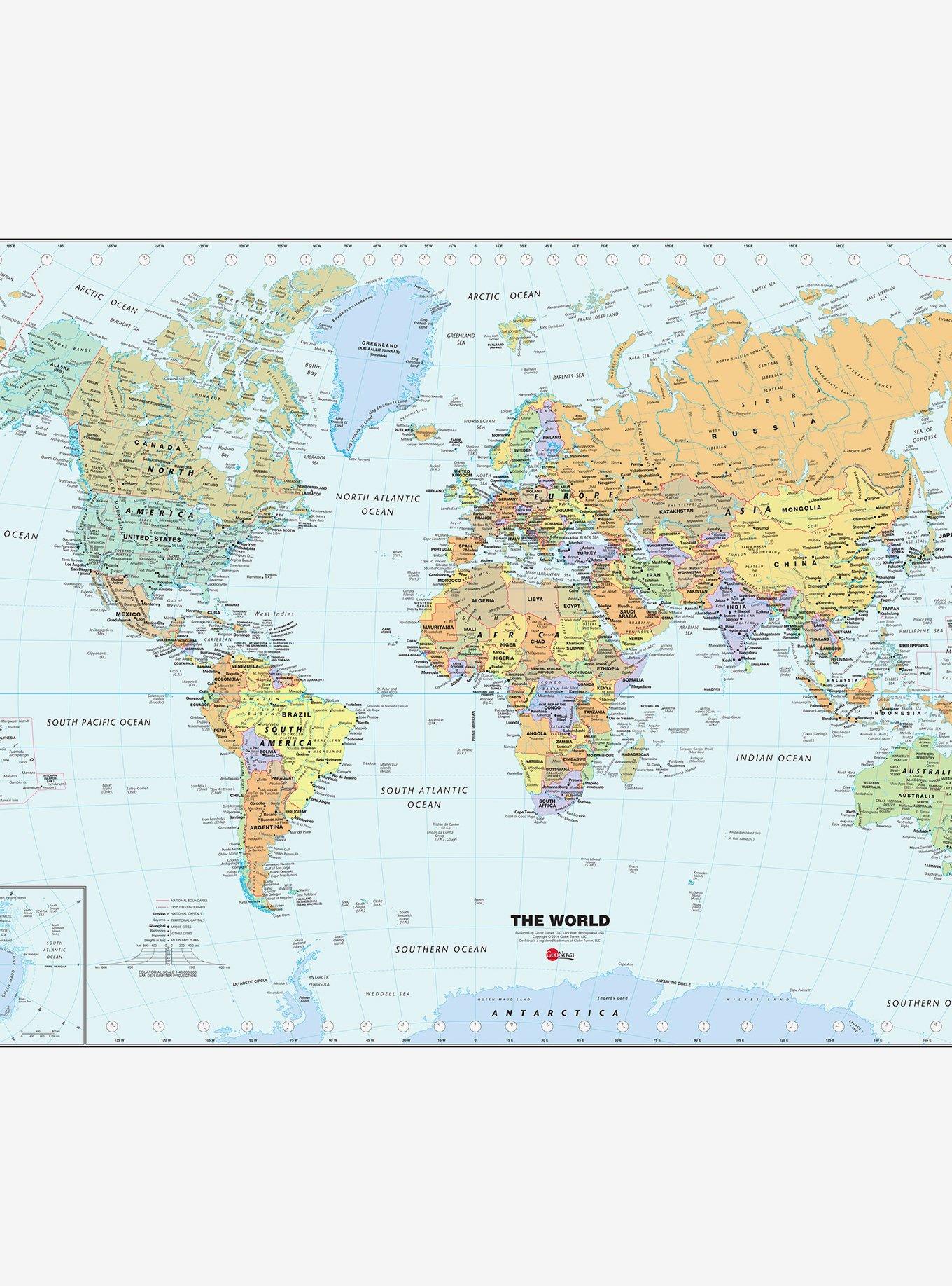 World Dry Erase Map, , hi-res