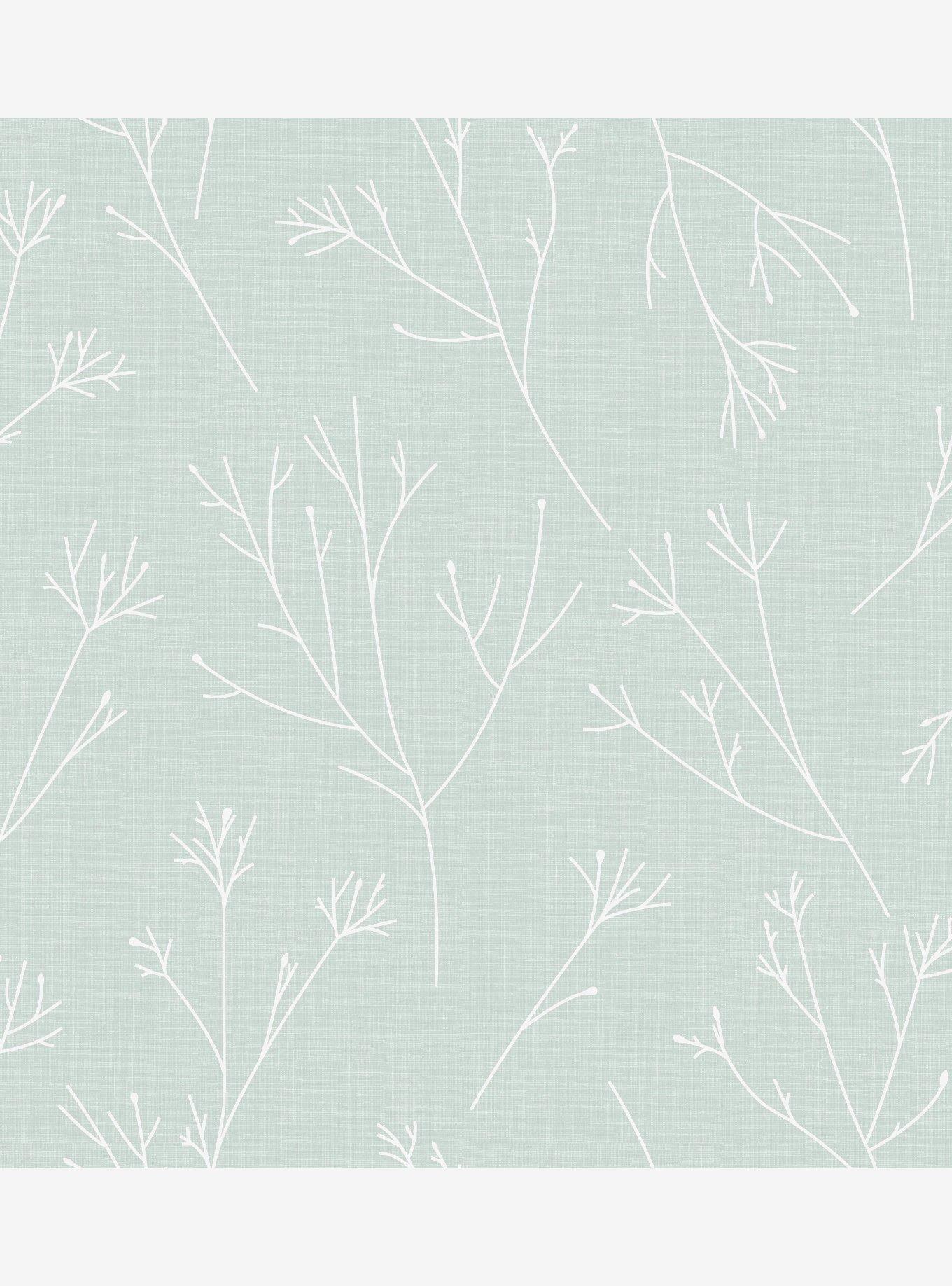 Twigs Green Peel & Stick Wallpaper