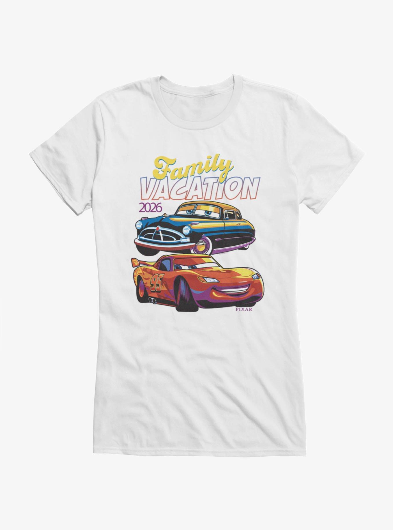 Disney Pixar Cars Family Vacation 2026 Hudson And Mcqueen Girls T-Shirt, , hi-res