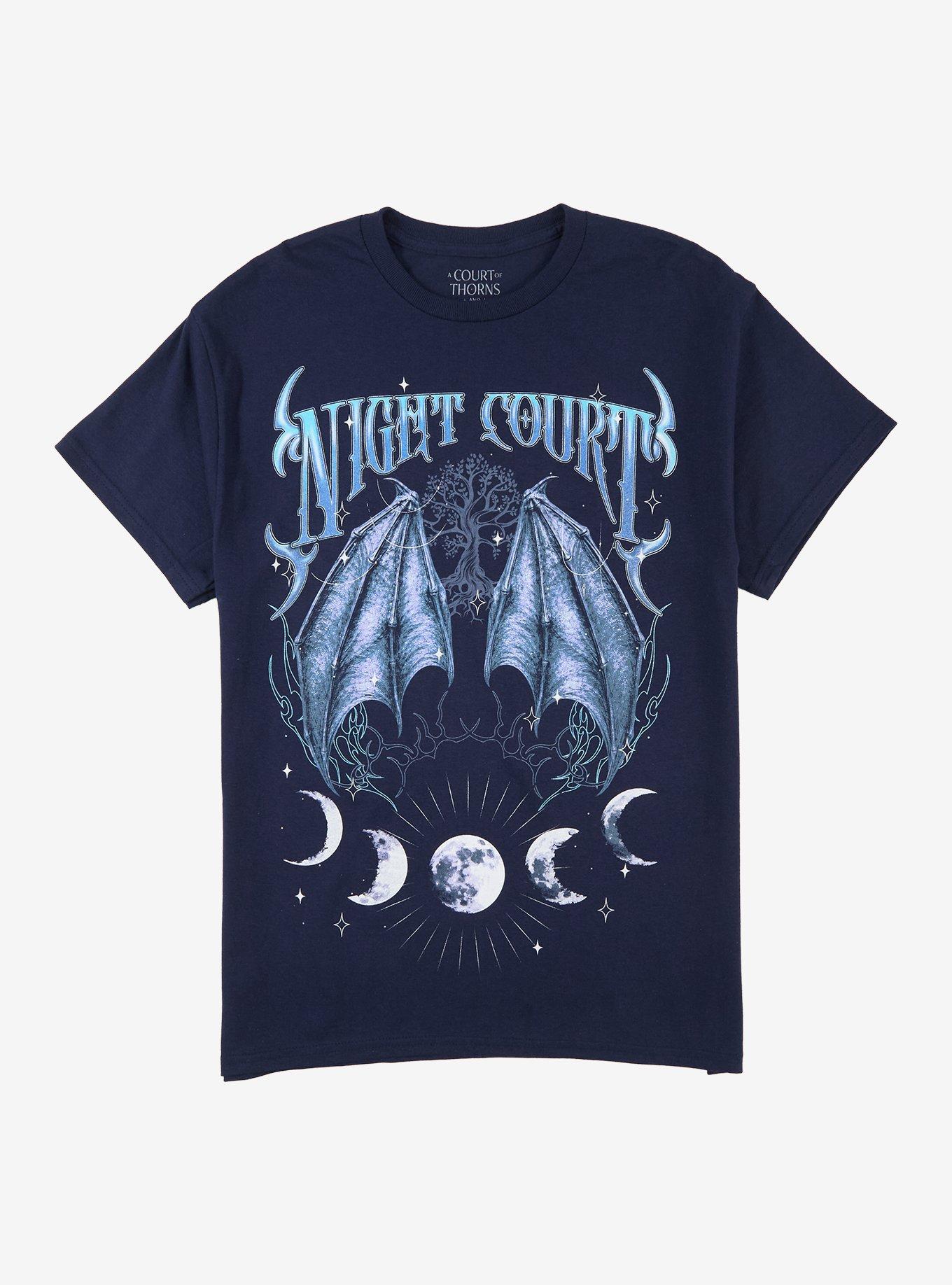 A Court Of Thorns And Roses Night Court Wings & Moons T-Shirt