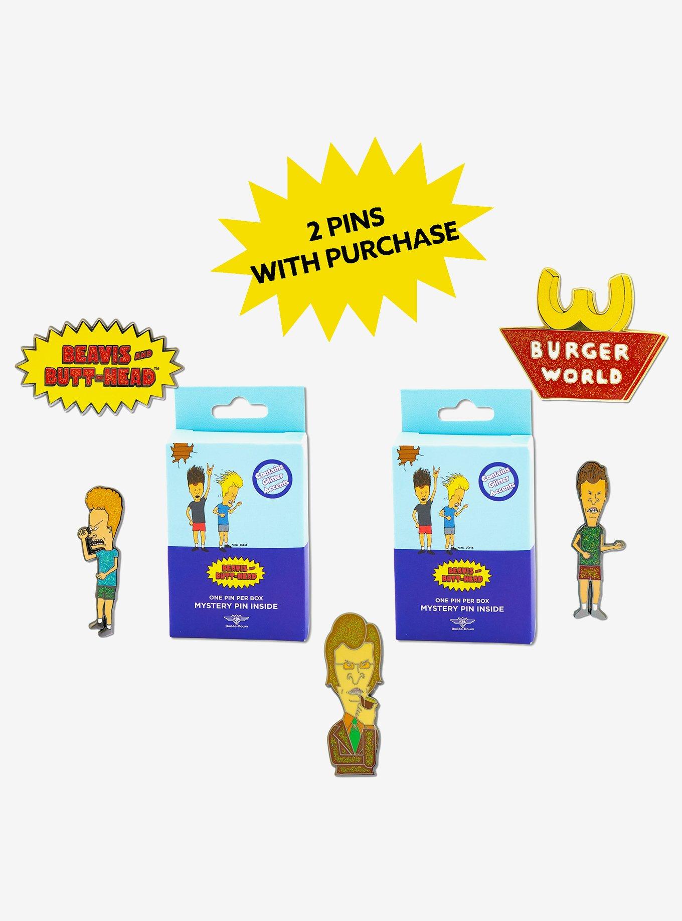 Beavis and Butt-Head Mystery Enamel Pin Blind Box Series 2 Pack, , hi-res