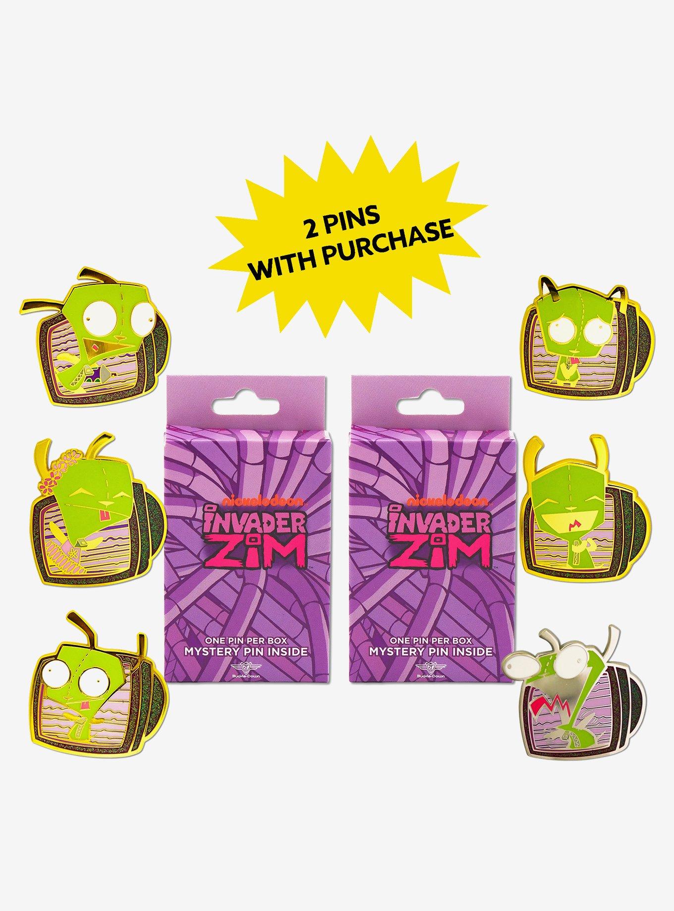 Invader Zim Glow in the Dark Mystery Enamel Pin Blind Box Series 2 Pack, , hi-res