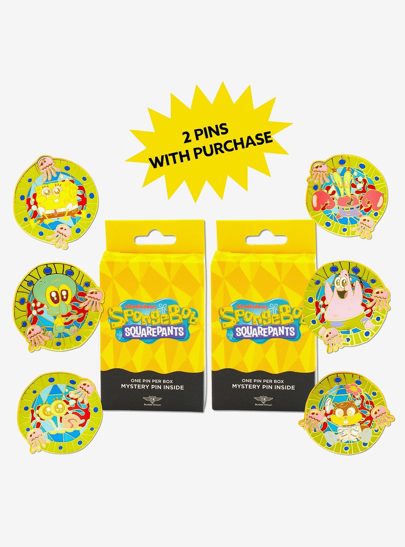 SpongeBob SquarePants Glow in the Dark Mystery Enamel Pin Blind Box Series 2 Pack, , hi-res