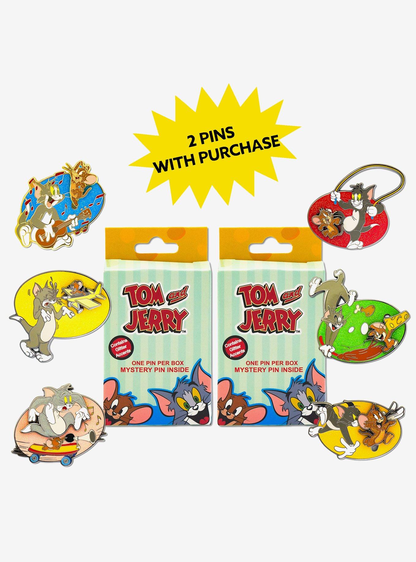 Tom and Jerry Interactive Mystery Enamel Pin Blind Box Series 2 Pack, , hi-res