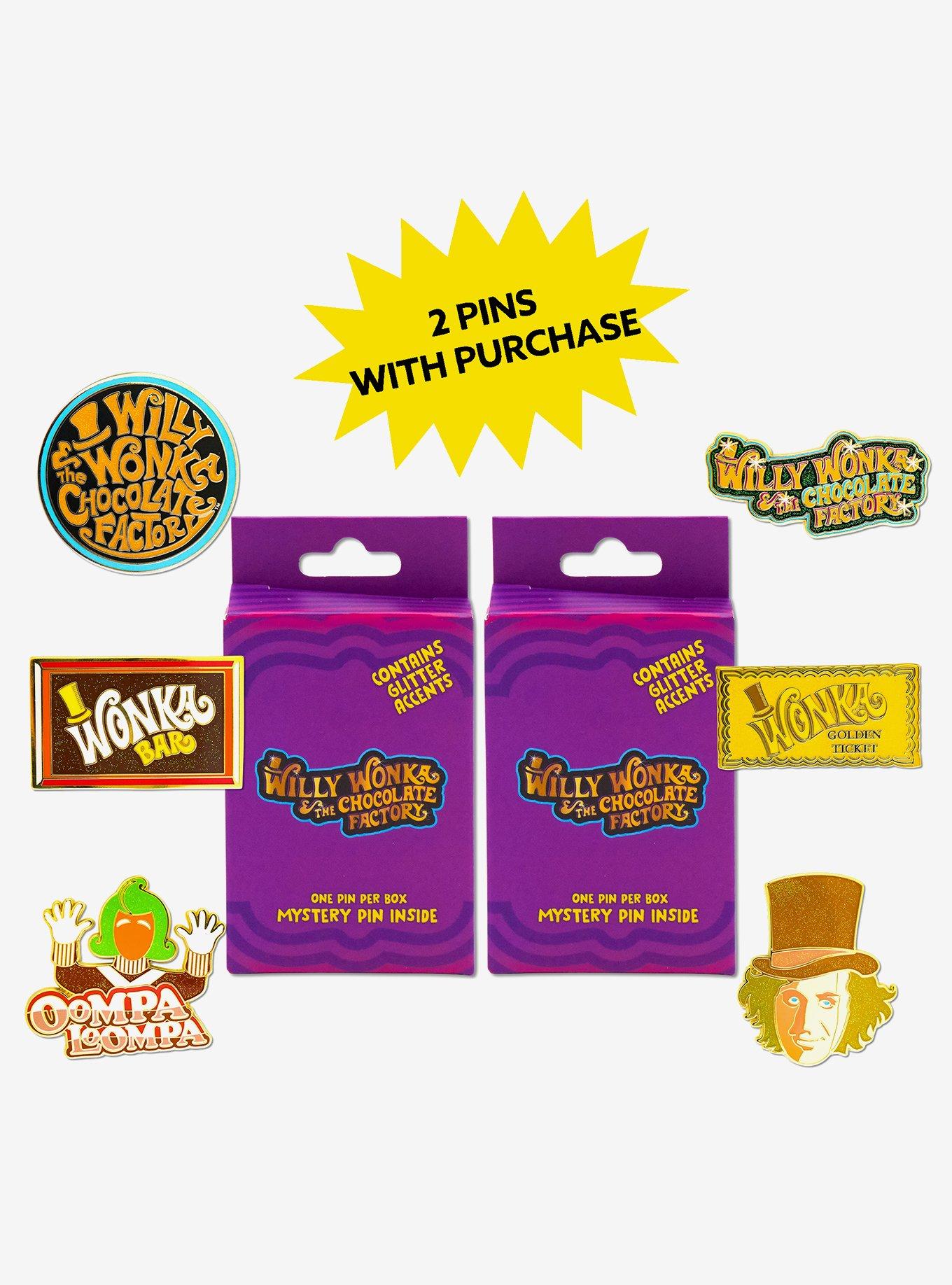 Willy Wonka and the Chocolate Factory Mystery Enamel Pin Blind Box Series 2 Pack, , hi-res