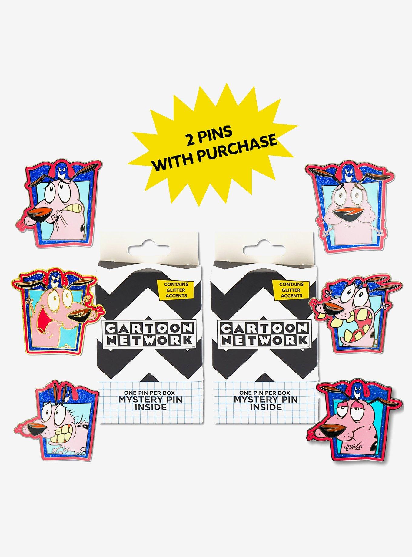 Courage the Cowardly Dog Expression Frames Mystery Enamel Pin Blind Box Series 2 Pack, , hi-res