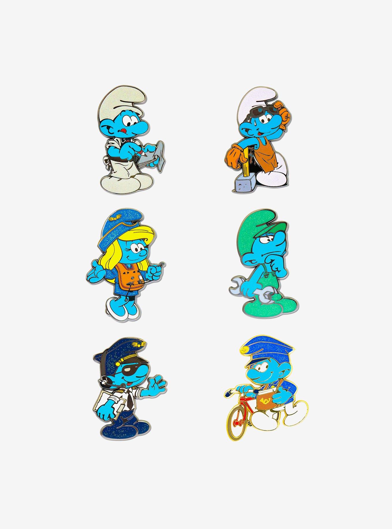 The Smurfs Working Mystery Enamel Pin Blind Box Series, , hi-res