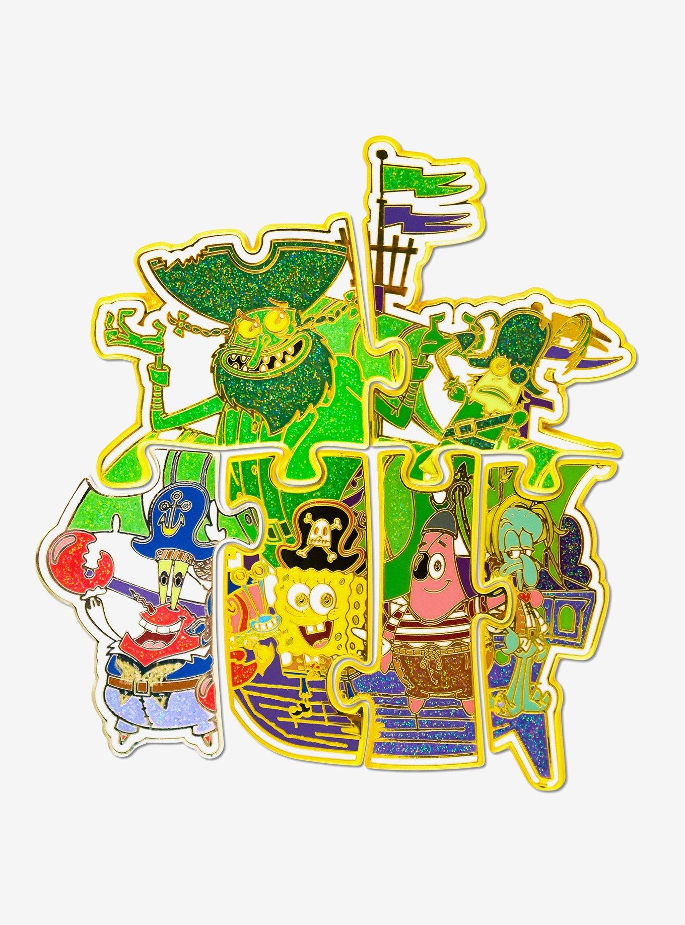 SpongeBob SquarePants Flying Dutchman Puzzle Mystery Enamel Pin Blind Box Series, , hi-res
