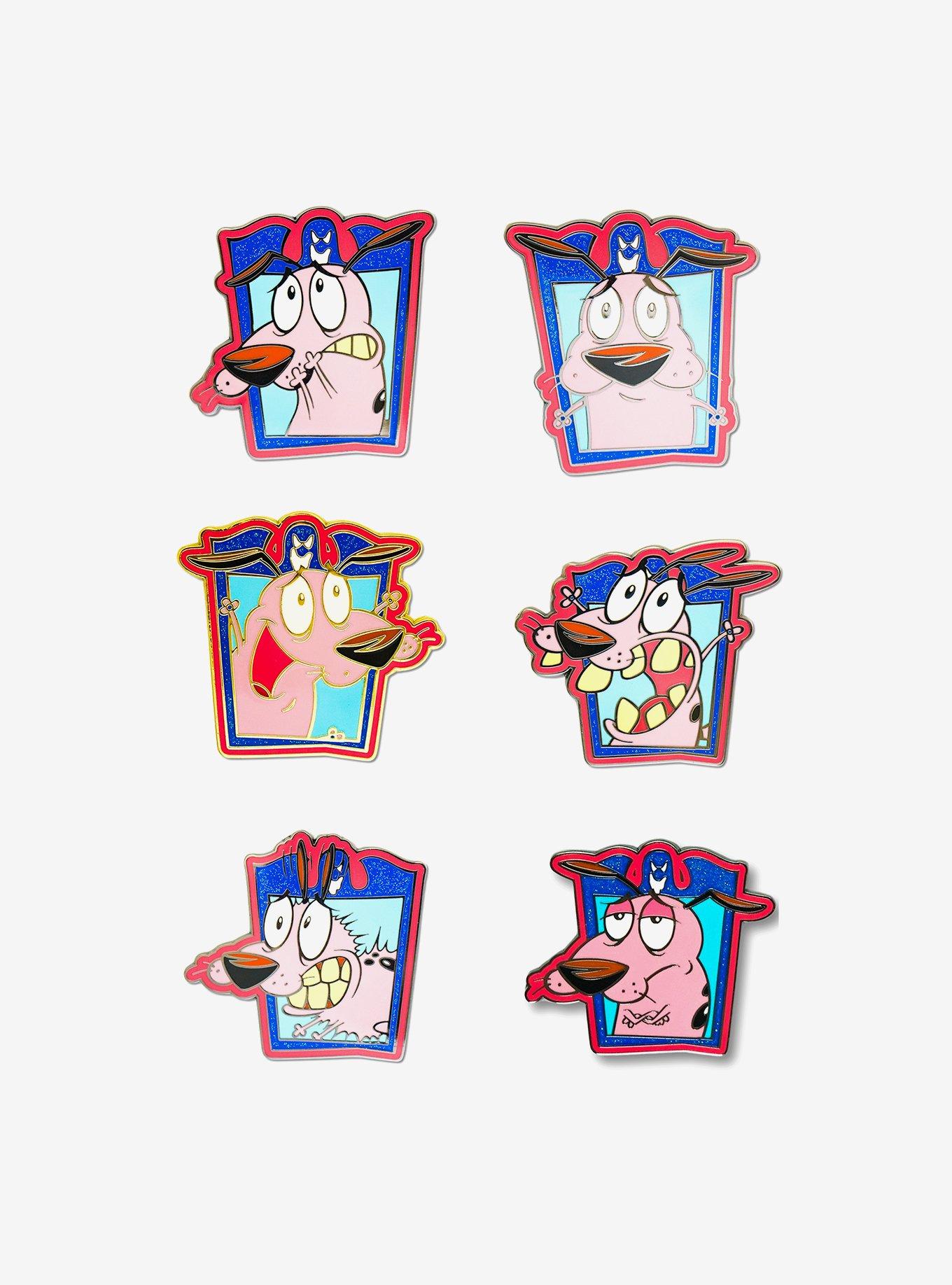 Courage the Cowardly Dog Expression Frames Mystery Enamel Pin Blind Box Series, , hi-res