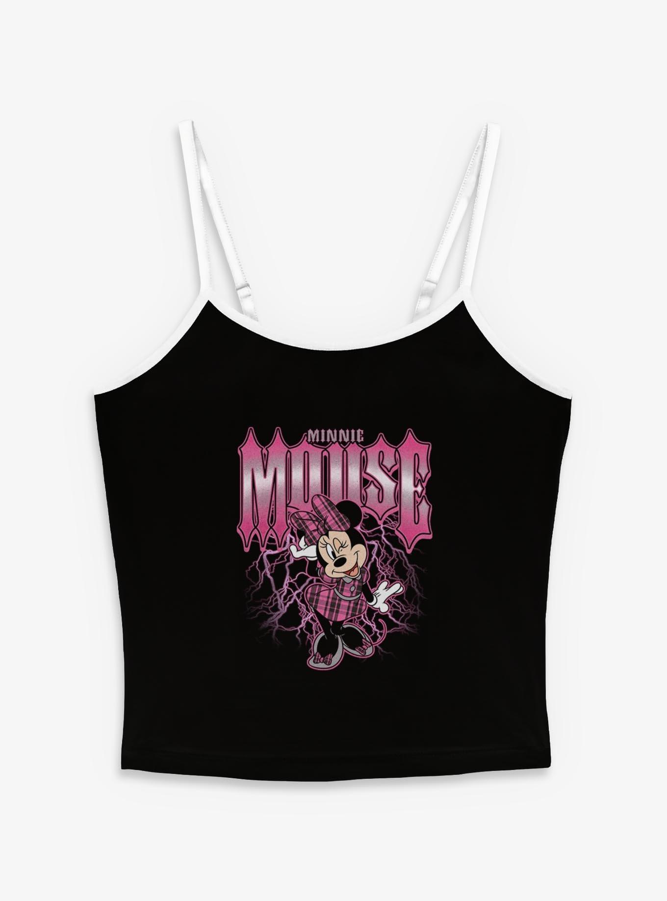 Disney Minnie Mouse Lightning Womens Cami BoxLunch Exclusive, BLACK, hi-res view 1