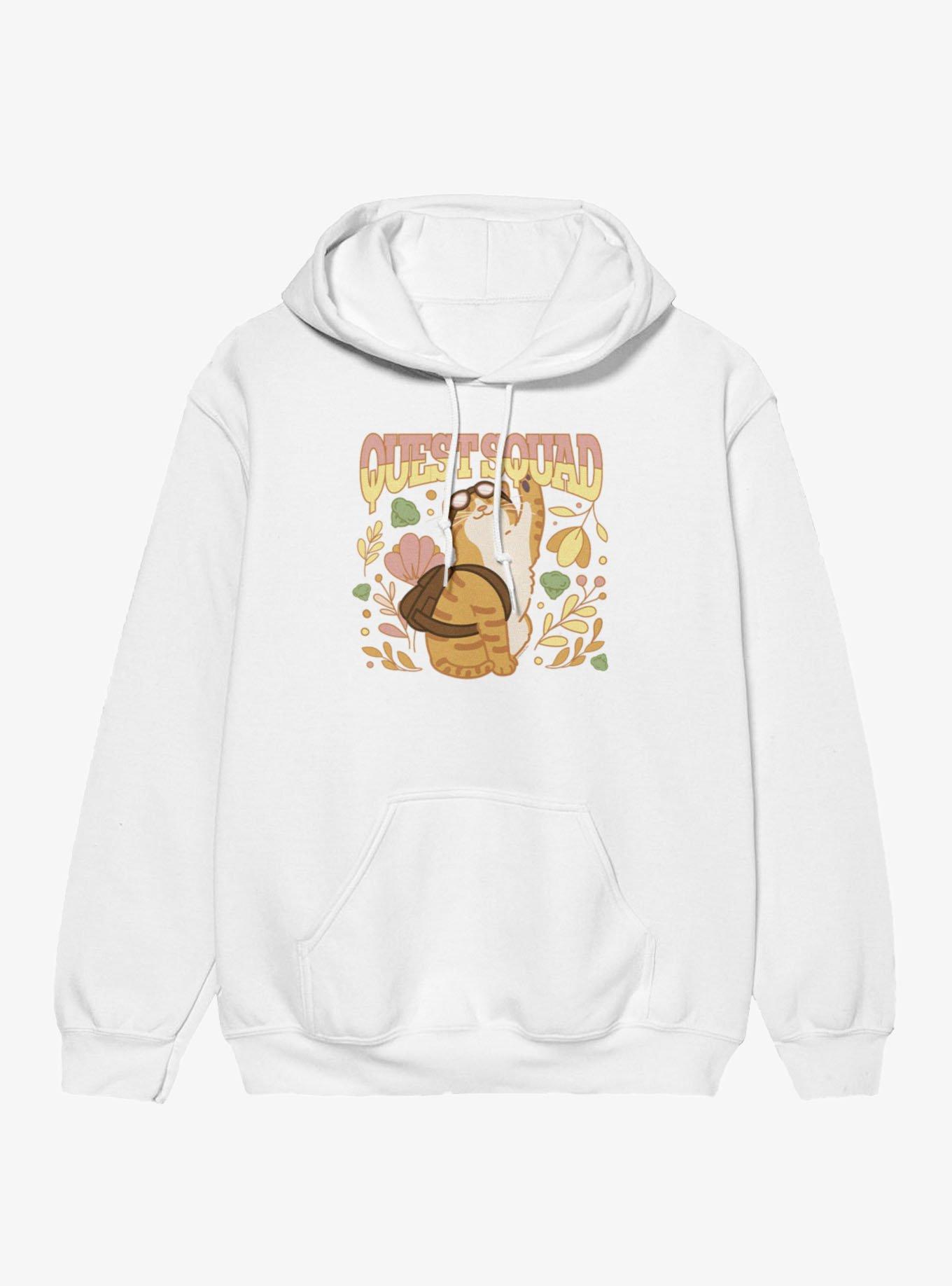Fourth Wing The Empyrean Quest Squad Cute Goggles Cat Hoodie, , hi-res