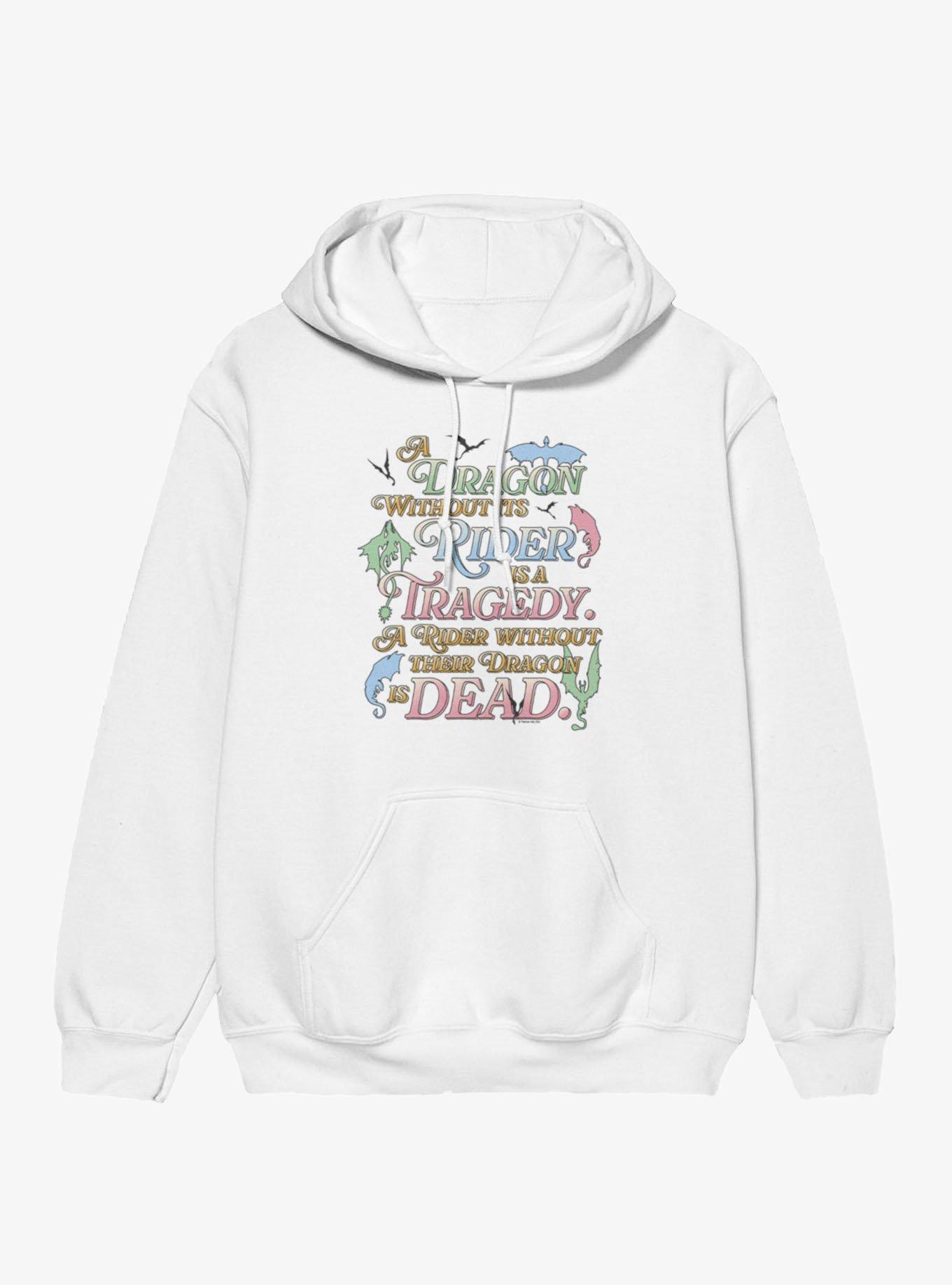 Fourth Wing The Empyrean A Dragon Without Rider Is A Tragedy Hoodie, , hi-res