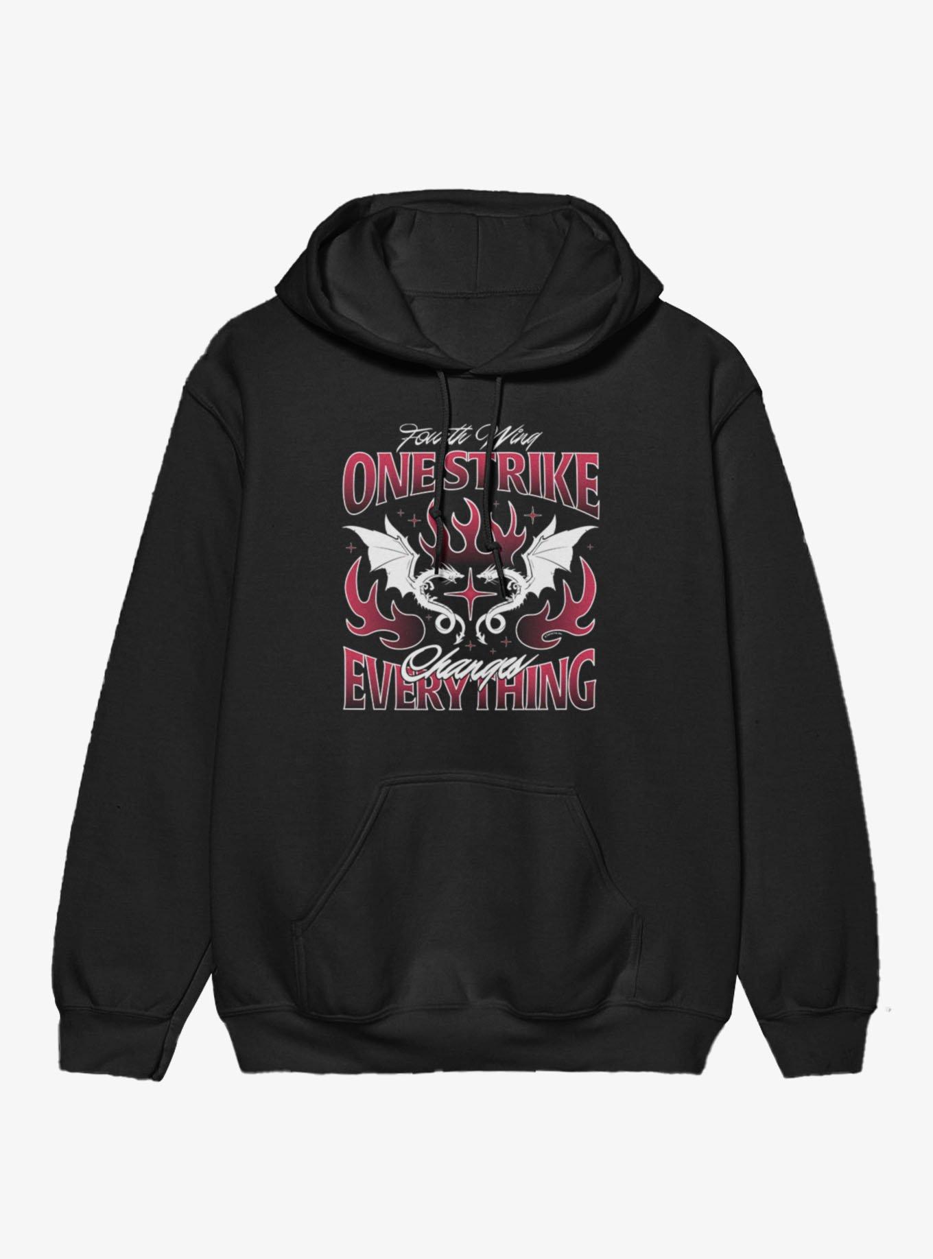 Fourth Wing The Empyrean One Strike Changes Everything Flame Hoodie, , hi-res