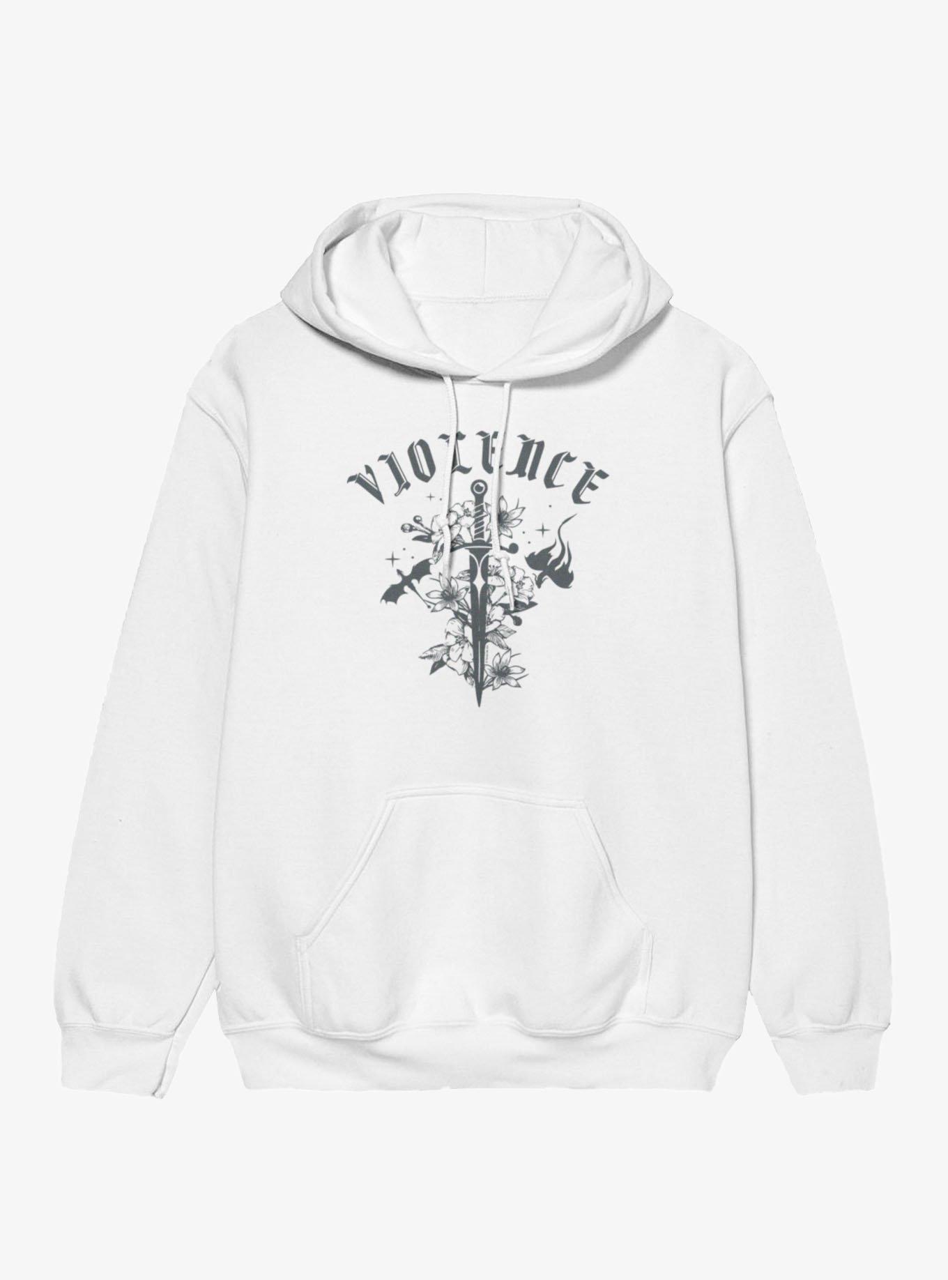 Fourth Wing The Empyrean Violence Sword Retro Hoodie, , hi-res