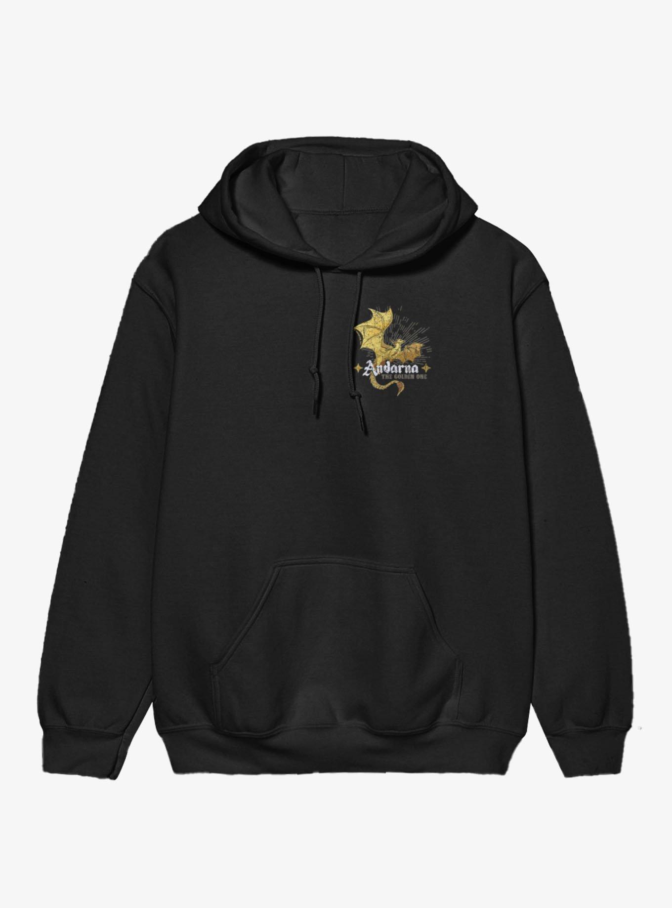 Fourth Wing The Empyrean The Golden One Left Chest Icon Hoodie, , hi-res