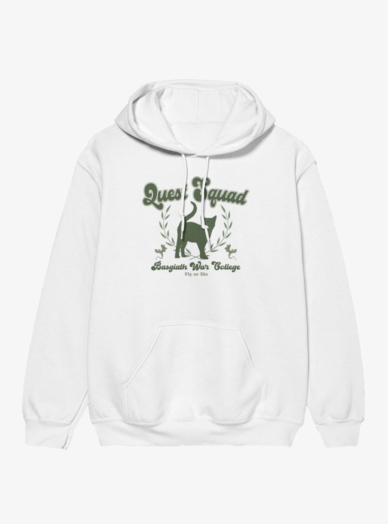 Fourth Wing The Empyrean Quest Squad Basgiath Green Hoodie, , hi-res