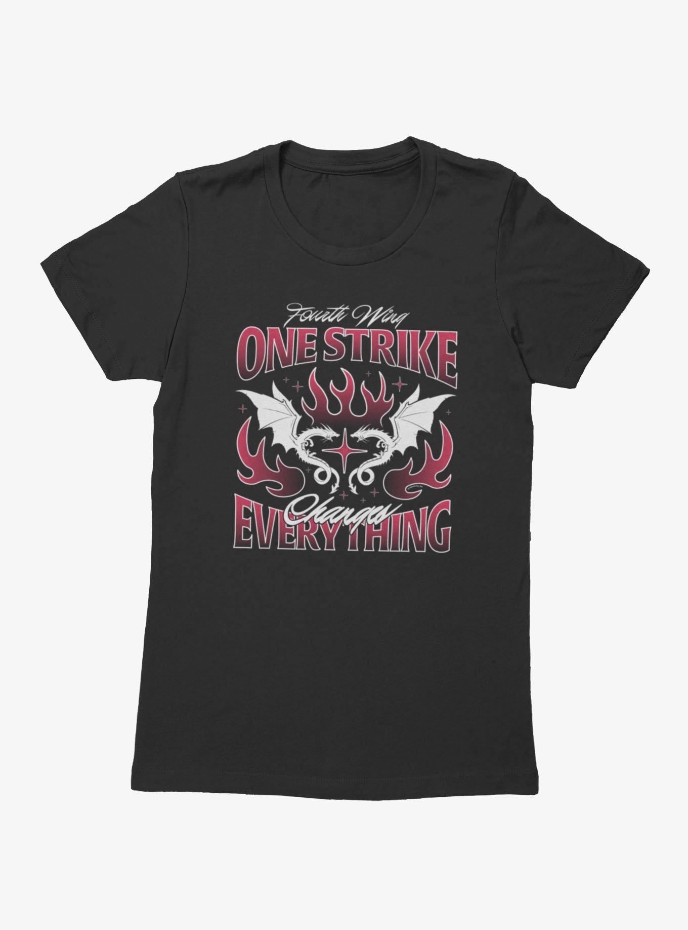 Fourth Wing The Empyrean One Strike Changes Everything Flame Womens T-Shirt, , hi-res