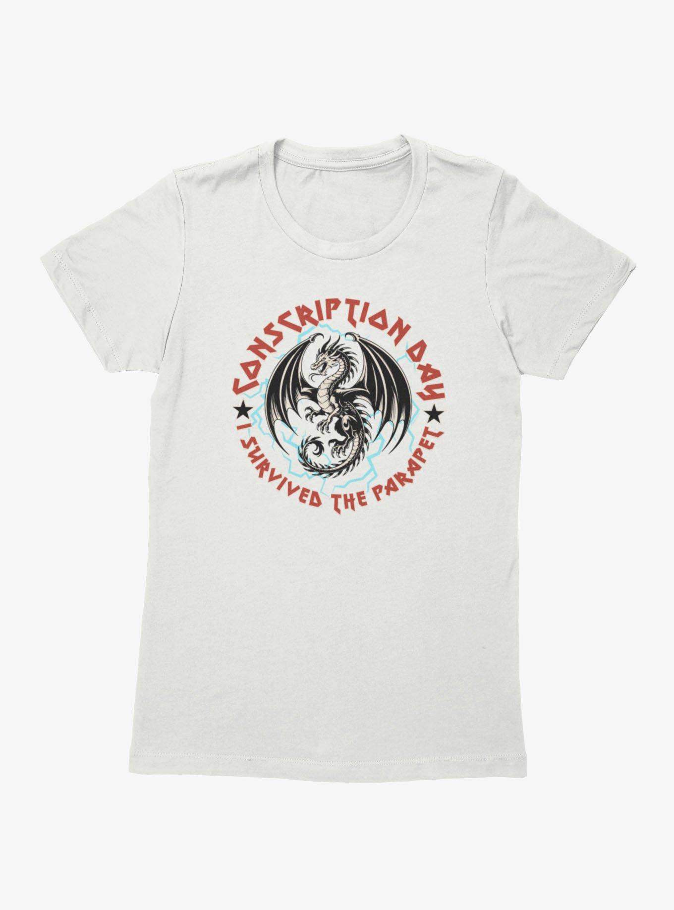 Fourth Wing The Empyrean Conscription Day I Survived Womens T-Shirt, , hi-res
