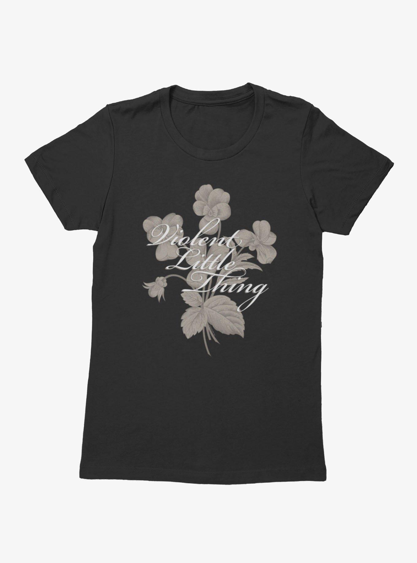 Fourth Wing The Empyrean Violent Little Thing Floral Vintage Womens T-Shirt, , hi-res