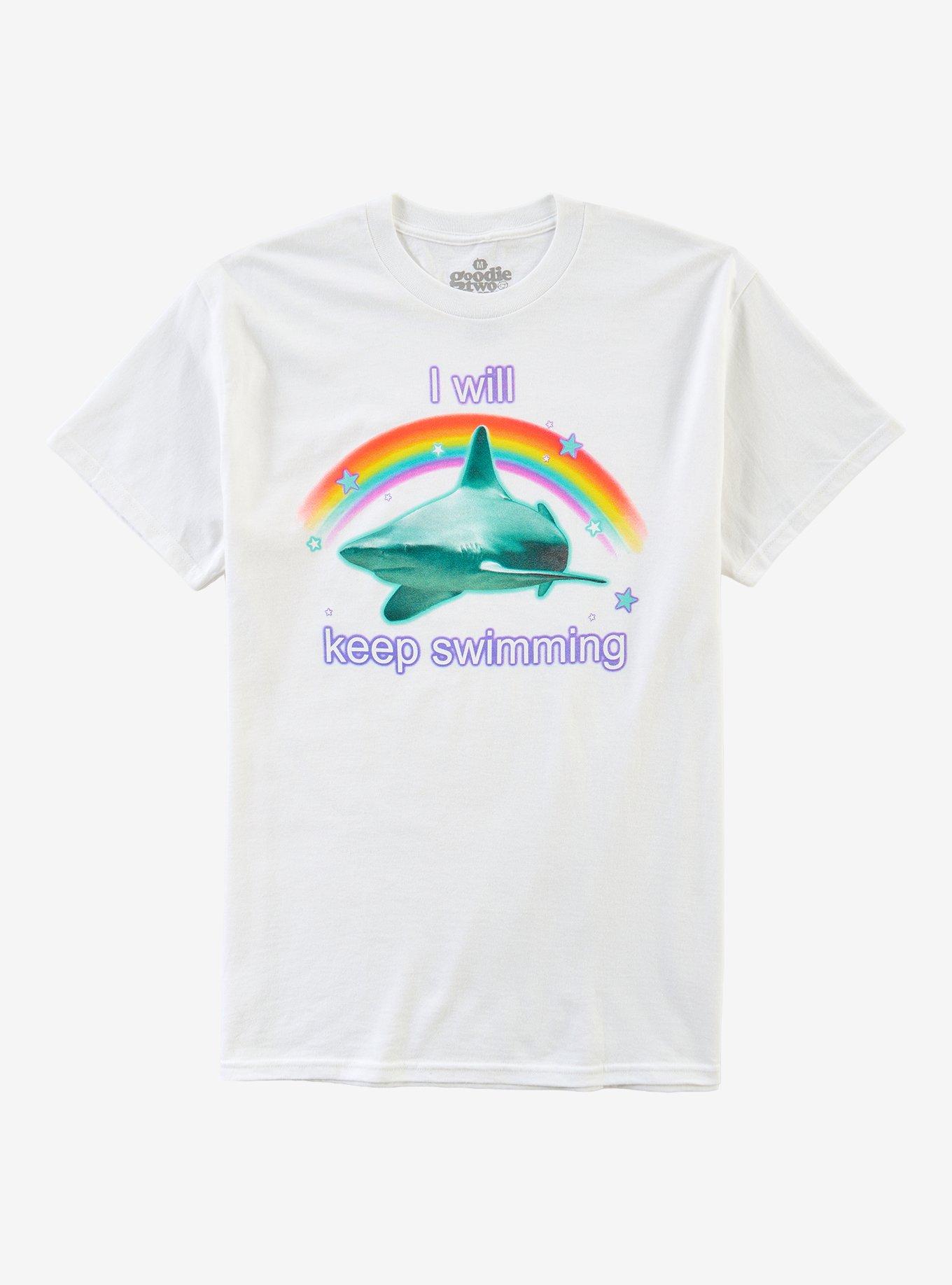 Keep Swimming Shark T-Shirt By Goodie Two Sleeves