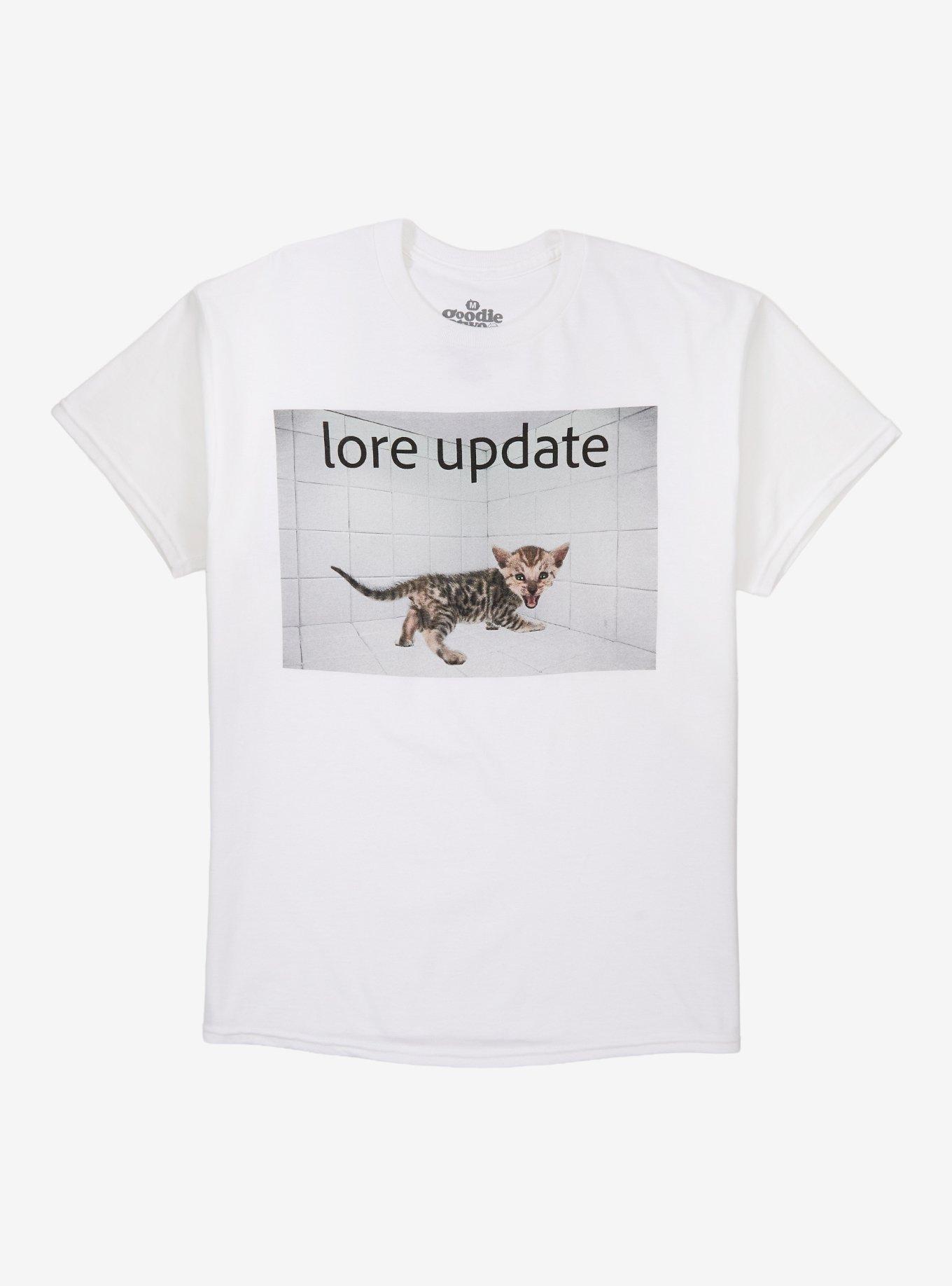 Lore Update Cat T-Shirt By Goodie Two Sleeves