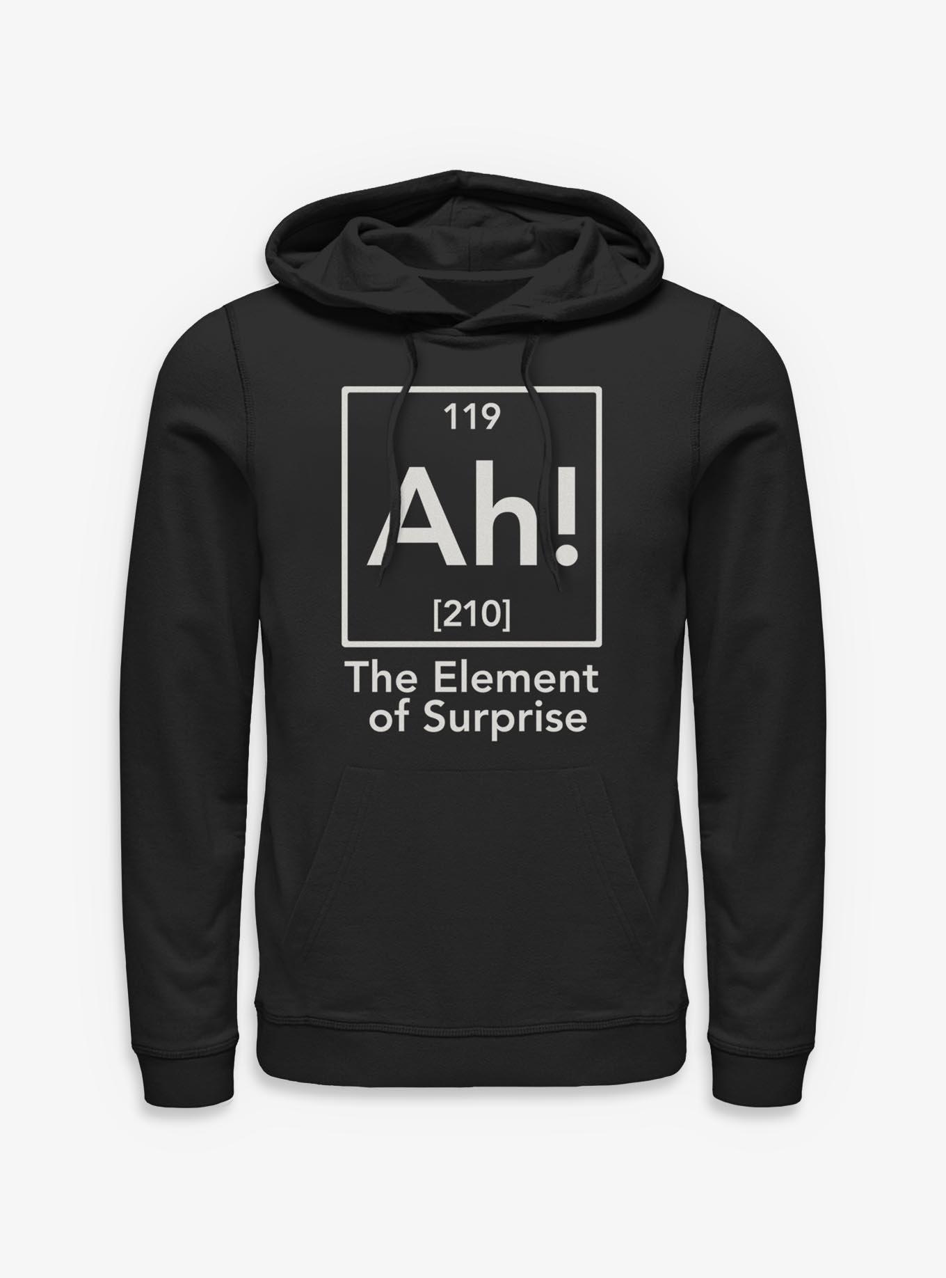 Ah Element Of Suprise Periodic Table Hoodie, BLACK, hi-res view 1