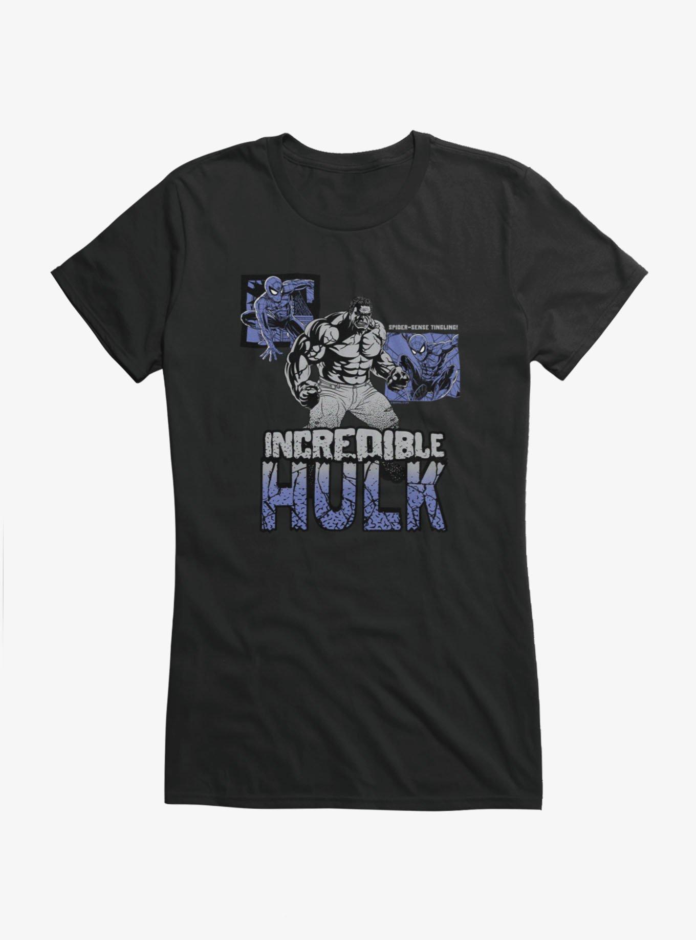 Marvel Spider-Man Brand New Day Angry Hulk Spider-Sense Tingling Girls T-Shirt