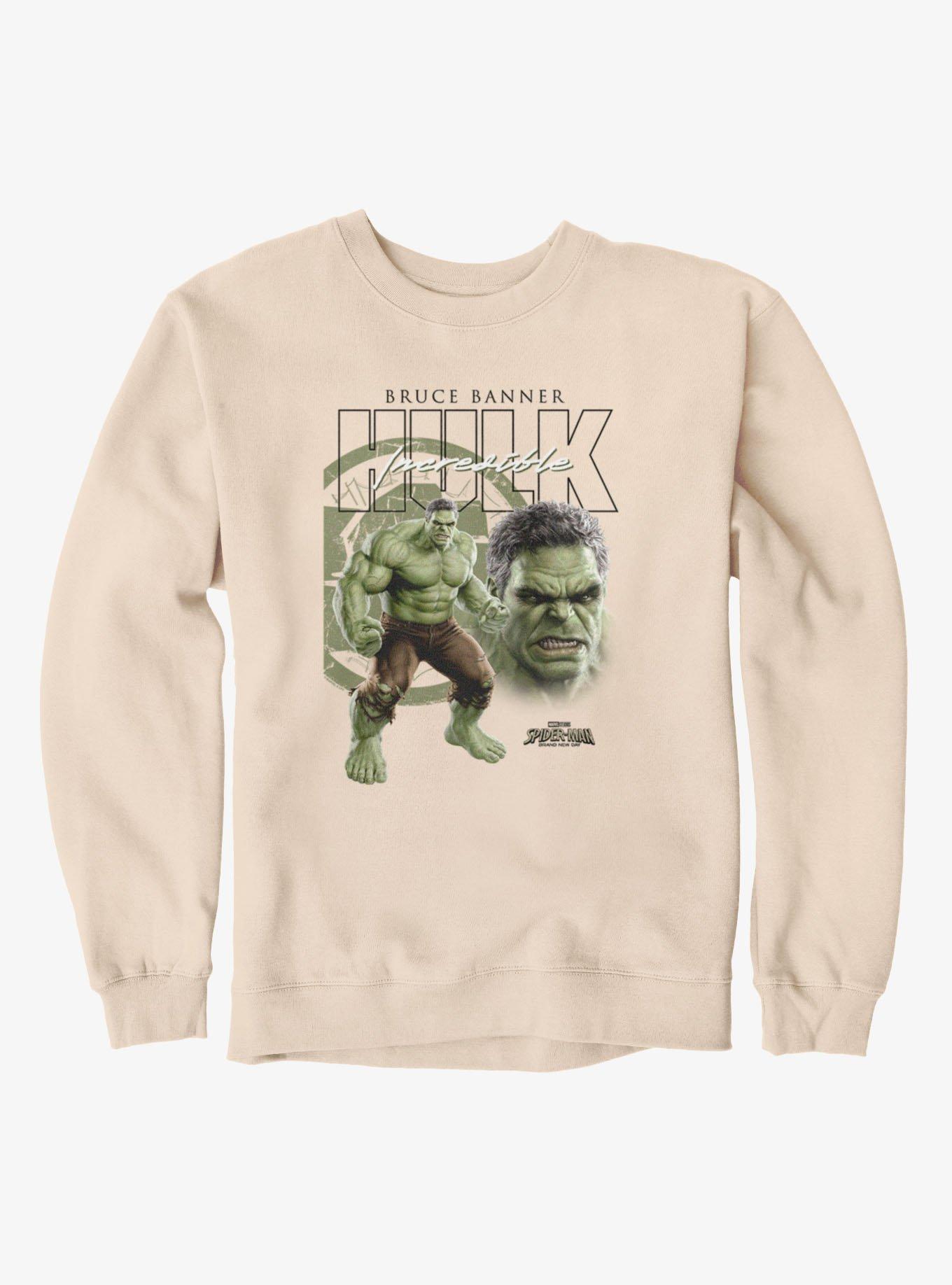 Marvel Spider-Man Brand New Day Bruce Banner Hulk Angry Close Up Icon Sweatshirt