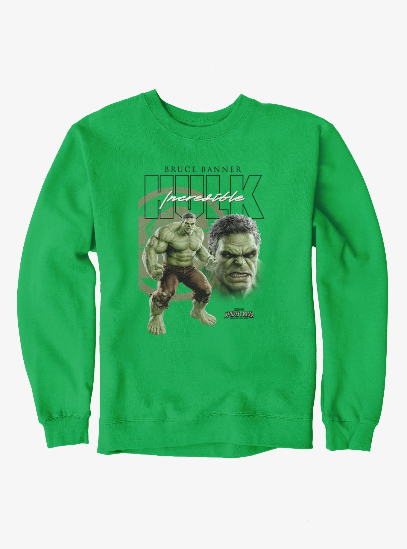 Marvel Spider-Man Brand New Day Bruce Banner Hulk Angry Close Up Icon Sweatshirt, , hi-res