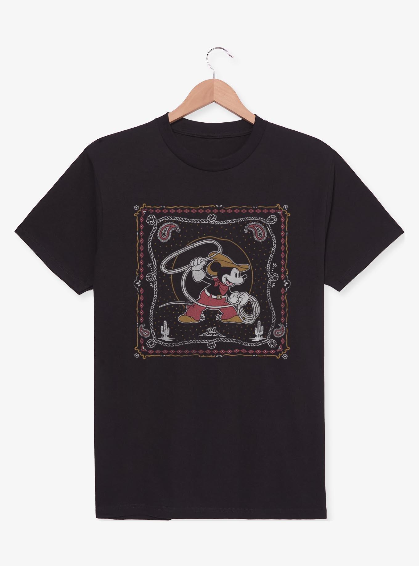 Disney Mickey Mouse Western Cowboy Paisley T-Shirt BoxLunch Exclusive, , hi-res