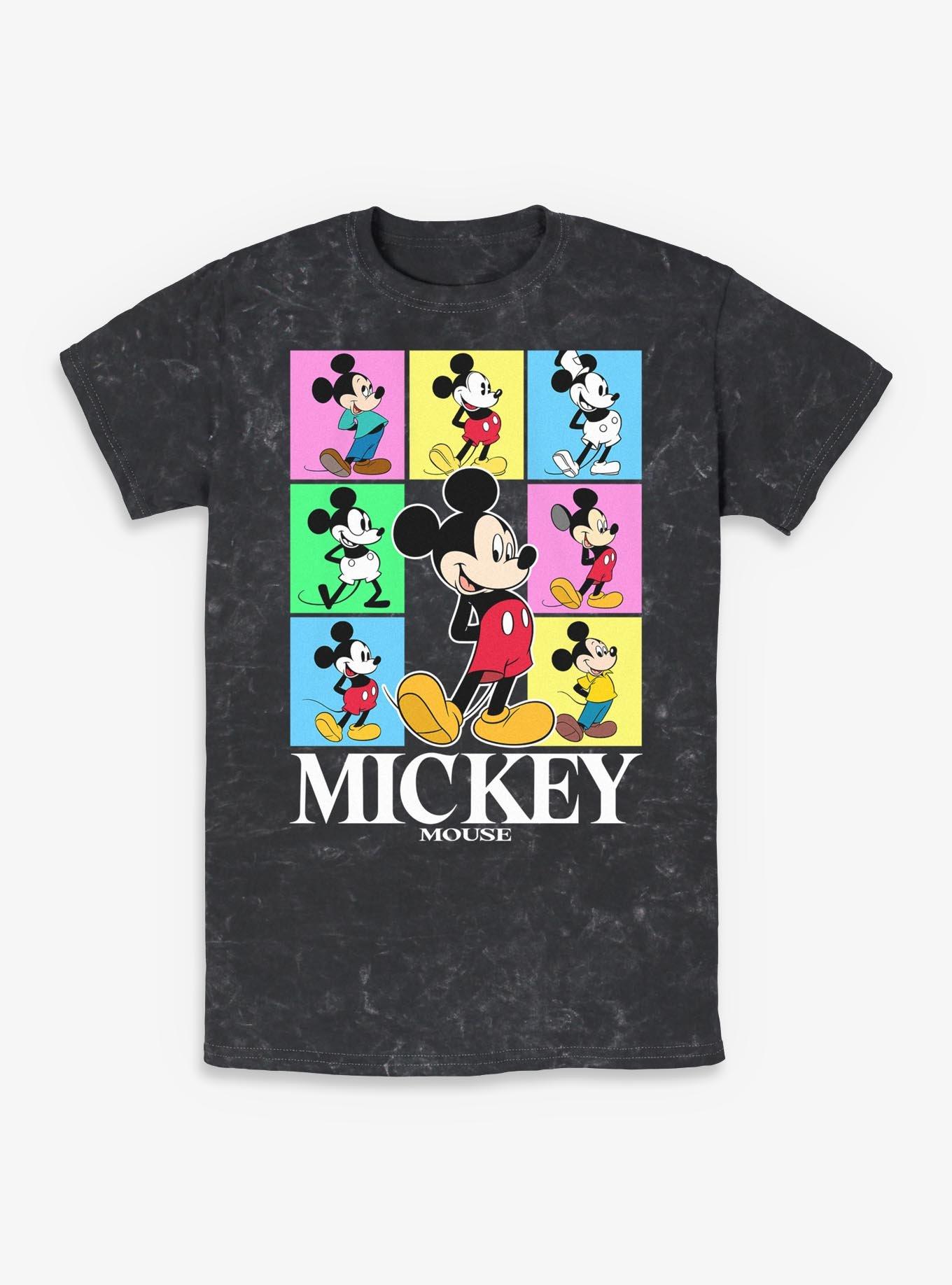 Disney Mickey Mouse Color Block Mineral Wash T-Shirt BoxLunch Exclusive, , hi-res