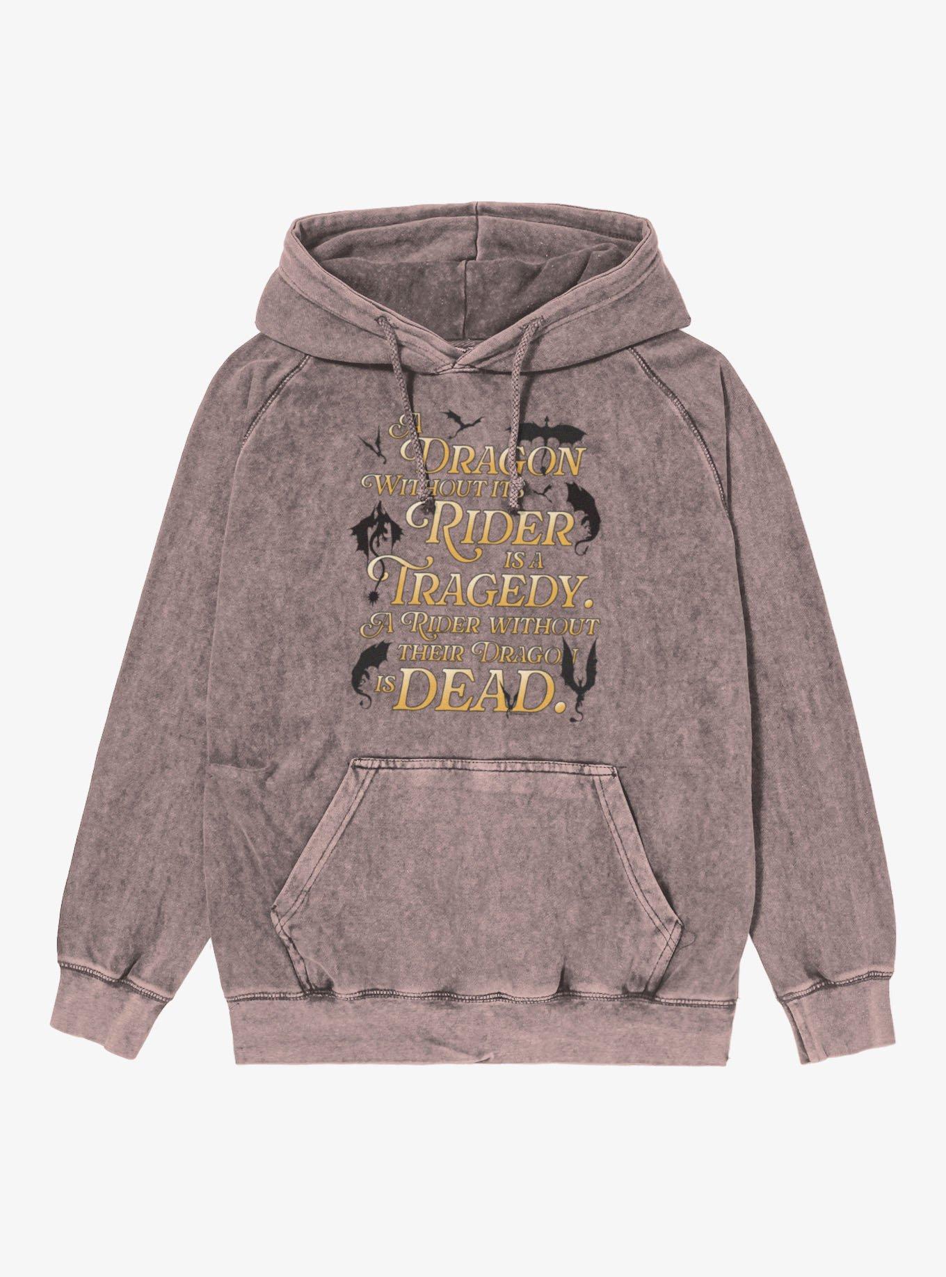Fourth Wing The Empyrean Classic Quote Mineral Wash Hoodie, , hi-res