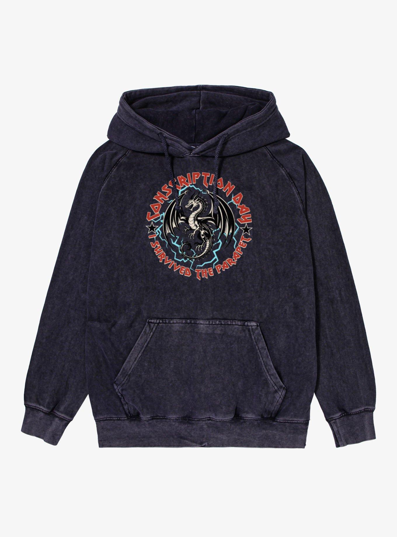 Fourth Wing The Empyrean Conscription Day I Survived Mineral Wash Hoodie, , hi-res